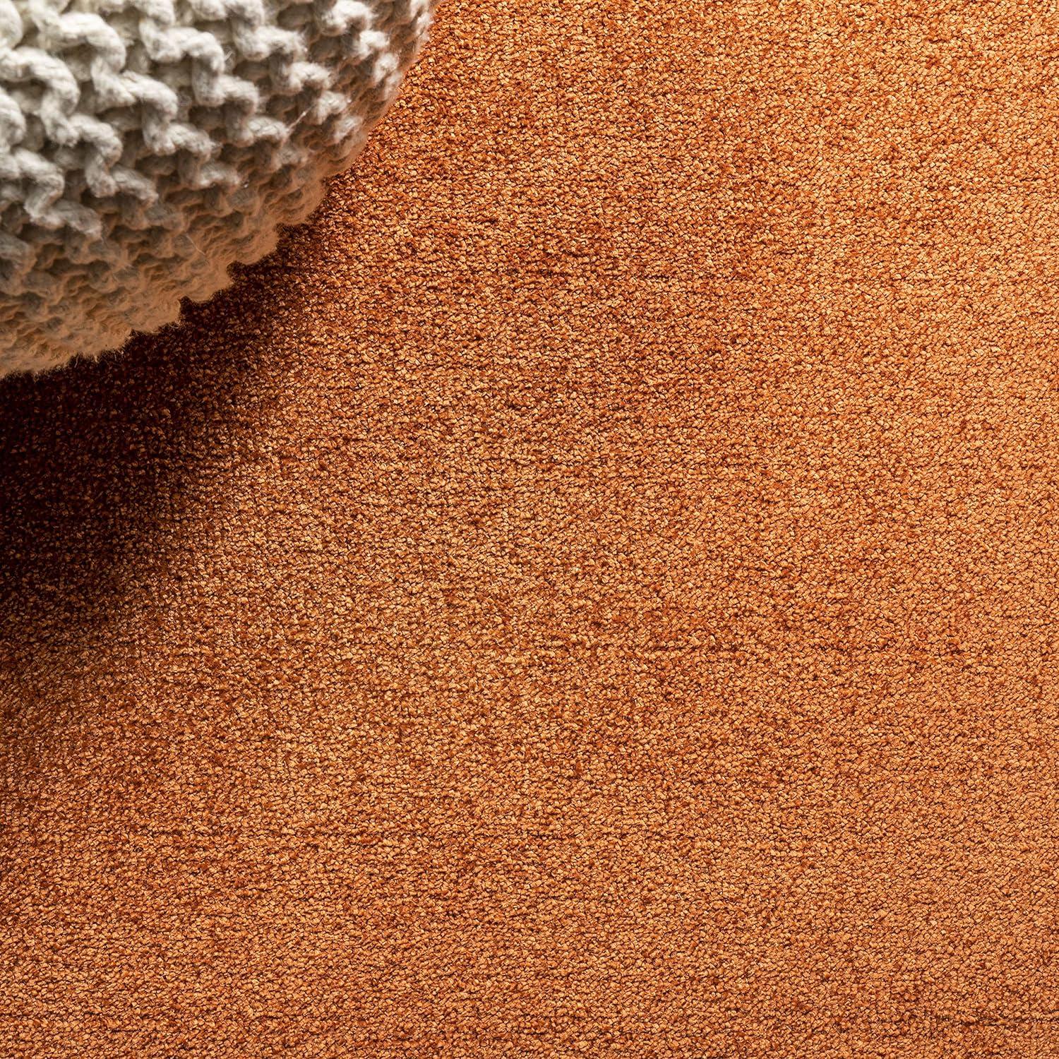 image:imageJONATHAN Y Haze Solid LowPile Orange Indoor Area Rug 5x8 CoastalBohemianMinimalistClassic EasyCleaning for Living RoomBedroomKitchenPet FriendlyNonShedding SEU100M5