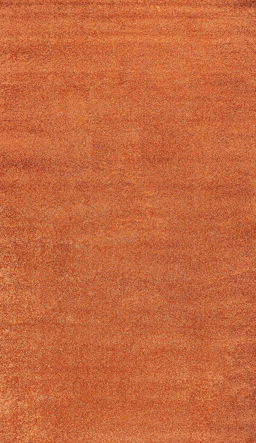 image:imageJONATHAN Y Haze Solid LowPile Orange Indoor Area Rug 5x8 CoastalBohemianMinimalistClassic EasyCleaning for Living RoomBedroomKitchenPet FriendlyNonShedding SEU100M5