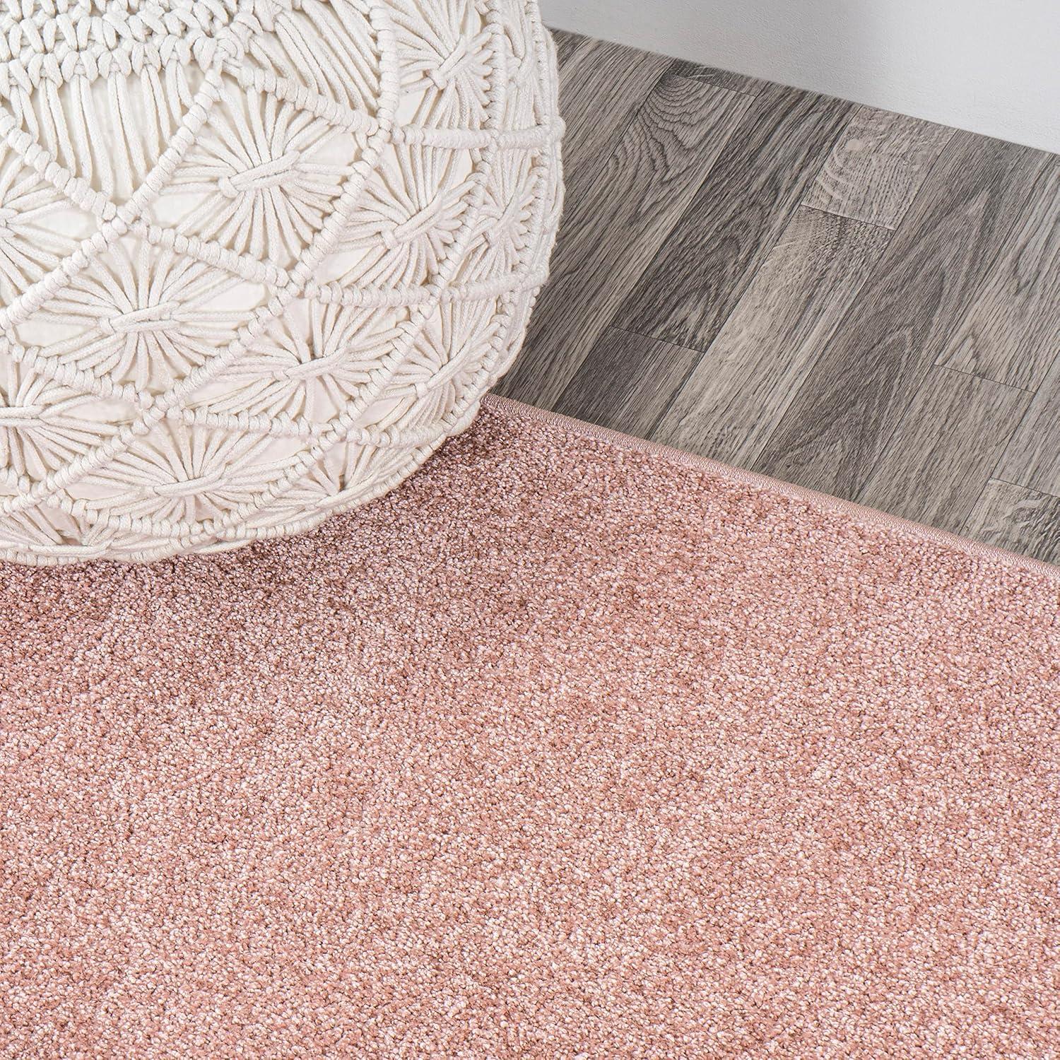 image:imageJONATHAN Y Haze Solid LowPile Pink Indoor Area Rug 5x8 CoastalBohemianMinimalistClassic EasyCleaning for Living RoomBedroomKitchenPet FriendlyNonShedding SEU100P5