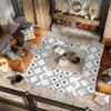 JONATHAN Y Caimari Moroccan Diamond Shag White/Gray Runner Rug, 2×8, Bohemian, Contemporary, Easy-Cleaning for Living Room, Bedroom, Kitchen, Pet Friendly, Non-Shedding (MOH412A-28)(3′ x 5′ (Rectangular))