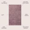 JONATHAN Y Haze Solid Low-Pile Light Purple Indoor Area Rug 5×8, Coastal,Bohemian,Minimalist,Classic, Easy-Cleaning for Living Room,Bedroom,Kitchen,Pet Friendly,Non-Shedding (SEU100R-5)