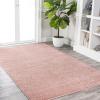 JONATHAN Y Haze Solid Low-Pile Pink Indoor Area Rug 5×8, Coastal,Bohemian,Minimalist,Classic, Easy-Cleaning for Living Room,Bedroom,Kitchen,Pet Friendly,Non-Shedding (SEU100P-5)