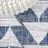 JONATHAN Y Tribal Geometric Indoor Outdoor Area Rug 5X8 Brown/Beige, Andratx Modern for Backyard, Patio, Porch, Easy-Cleaning, High Traffic, Pet-Friendly, Non-Shedding (SMB126A-5)(Blue/Ivory)