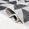 JONATHAN Y Tribal Geometric Indoor Outdoor Area Rug 5X8 Brown/Beige, Andratx Modern for Backyard, Patio, Porch, Easy-Cleaning, High Traffic, Pet-Friendly, Non-Shedding (SMB126A-5)(Ivory/Black)