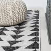 JONATHAN Y Tribal Geometric Indoor Outdoor Area Rug 5X8 Brown/Beige, Andratx Modern for Backyard, Patio, Porch, Easy-Cleaning, High Traffic, Pet-Friendly, Non-Shedding (SMB126A-5)(Ivory/Black)