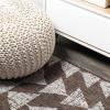 JONATHAN Y Tribal Geometric Indoor Outdoor Area Rug 5X8 Brown/Beige, Andratx Modern for Backyard, Patio, Porch, Easy-Cleaning, High Traffic, Pet-Friendly, Non-Shedding (SMB126A-5)(Brown/Beige)