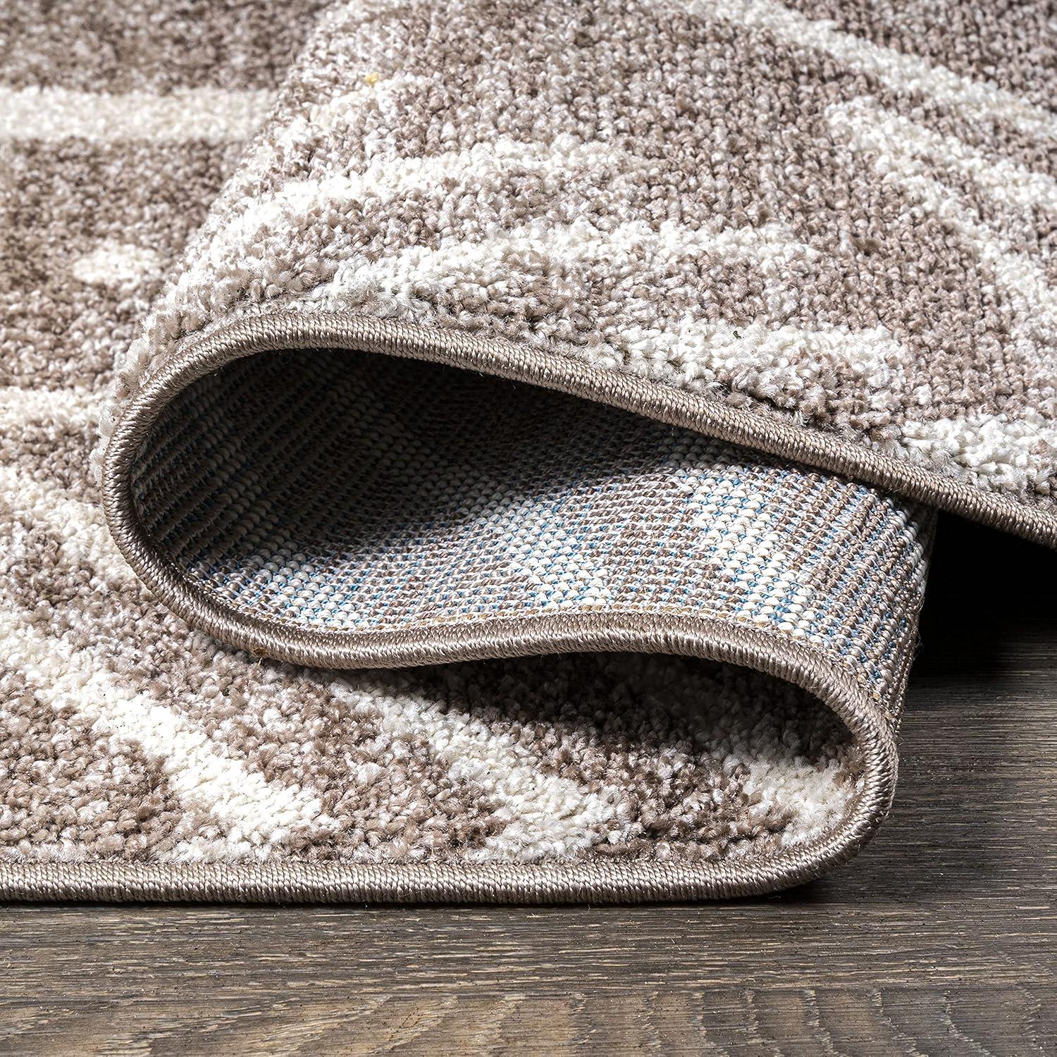 image:imageJONATHAN Y Amanar Tribal Geometric BrownIvory Runner Rug 2x8 Bohemian Vintage EasyCleaning for Living Room Bedroom Kitchen Pet Friendly NonShedding MOH503A282 x 10 Runner