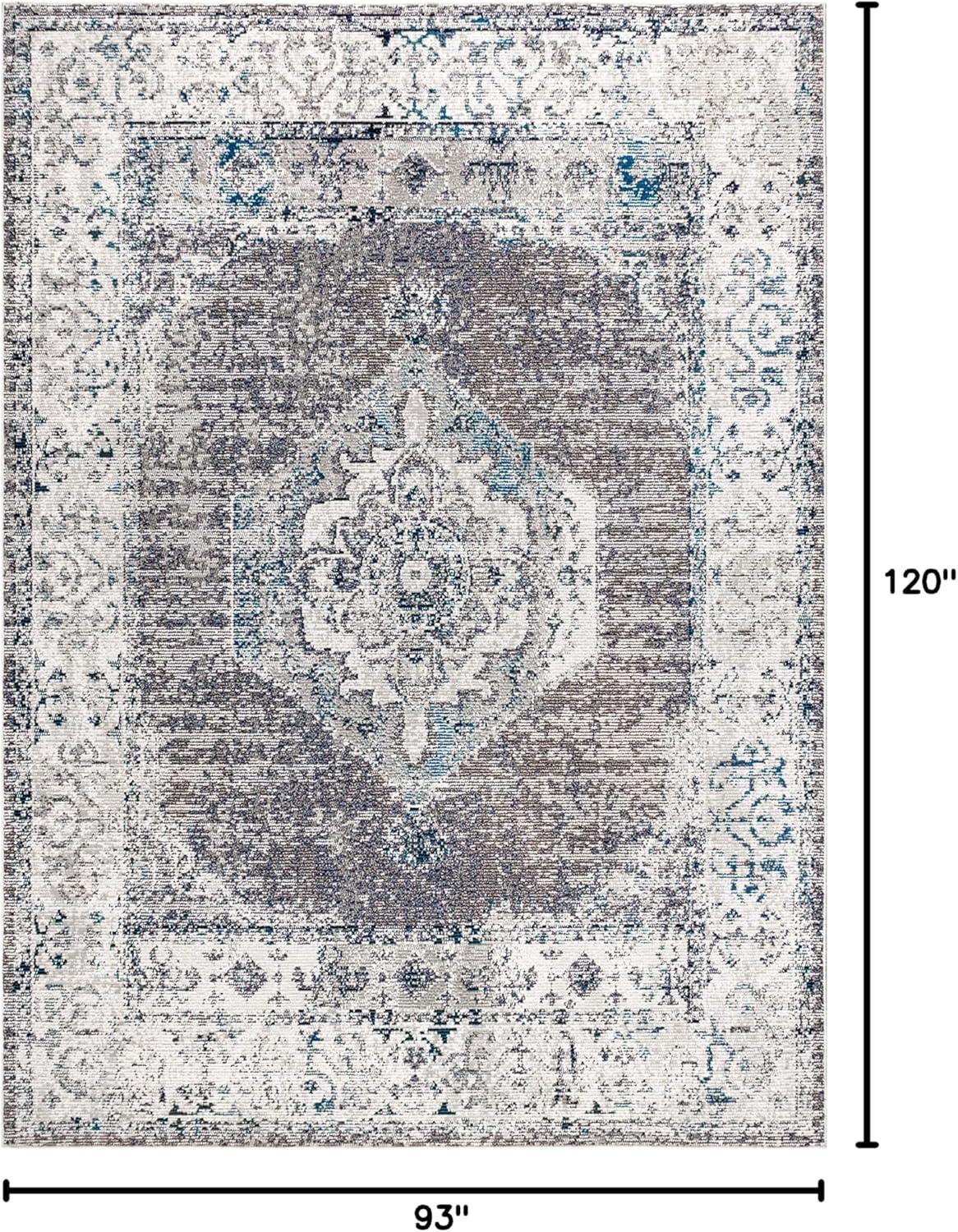 image:imageJONATHAN Y Ankara Vintage Medallion GrayIvory Indoor Area Rug 3x5 Transitional Southwestern EasyCleaning for Living Room Bedroom Kitchen Pet Friendly NonShedding CAV105A379 x 10 Rectangular