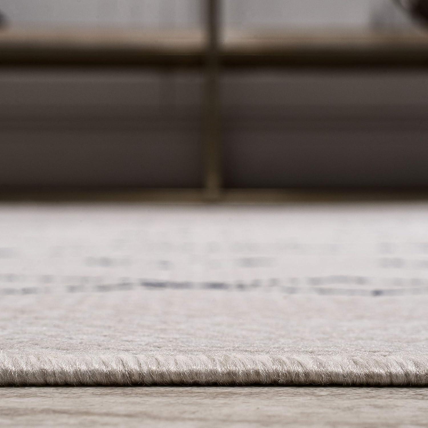 image:imageJONATHAN Y Boho Moroccan Indoor Outdoor Runner Rug 2X8 BeigeGreen Casual for Backyard Patio Porch EasyCleaning High Traffic PetFriendly NonShedding SMB123A28IvoryNavy