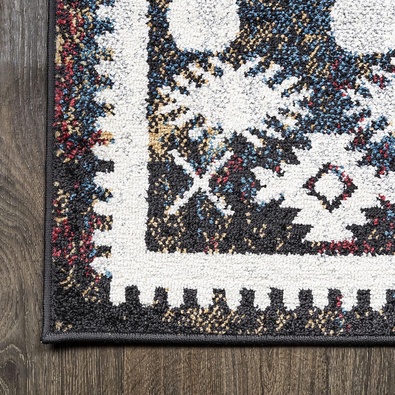 image:imageJONATHAN Y Dhiya Distressed Kilim Multi Runner Rug 2x8 Bohemian Vintage EasyCleaning for Living Room Bedroom Kitchen Pet Friendly NonShedding MDP502A2878 x 10 Rectangular