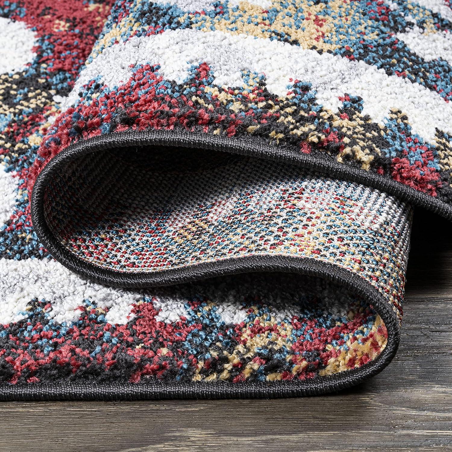 image:imageJONATHAN Y Dhiya Distressed Kilim Multi Runner Rug 2x8 Bohemian Vintage EasyCleaning for Living Room Bedroom Kitchen Pet Friendly NonShedding MDP502A282 x 10 Runner