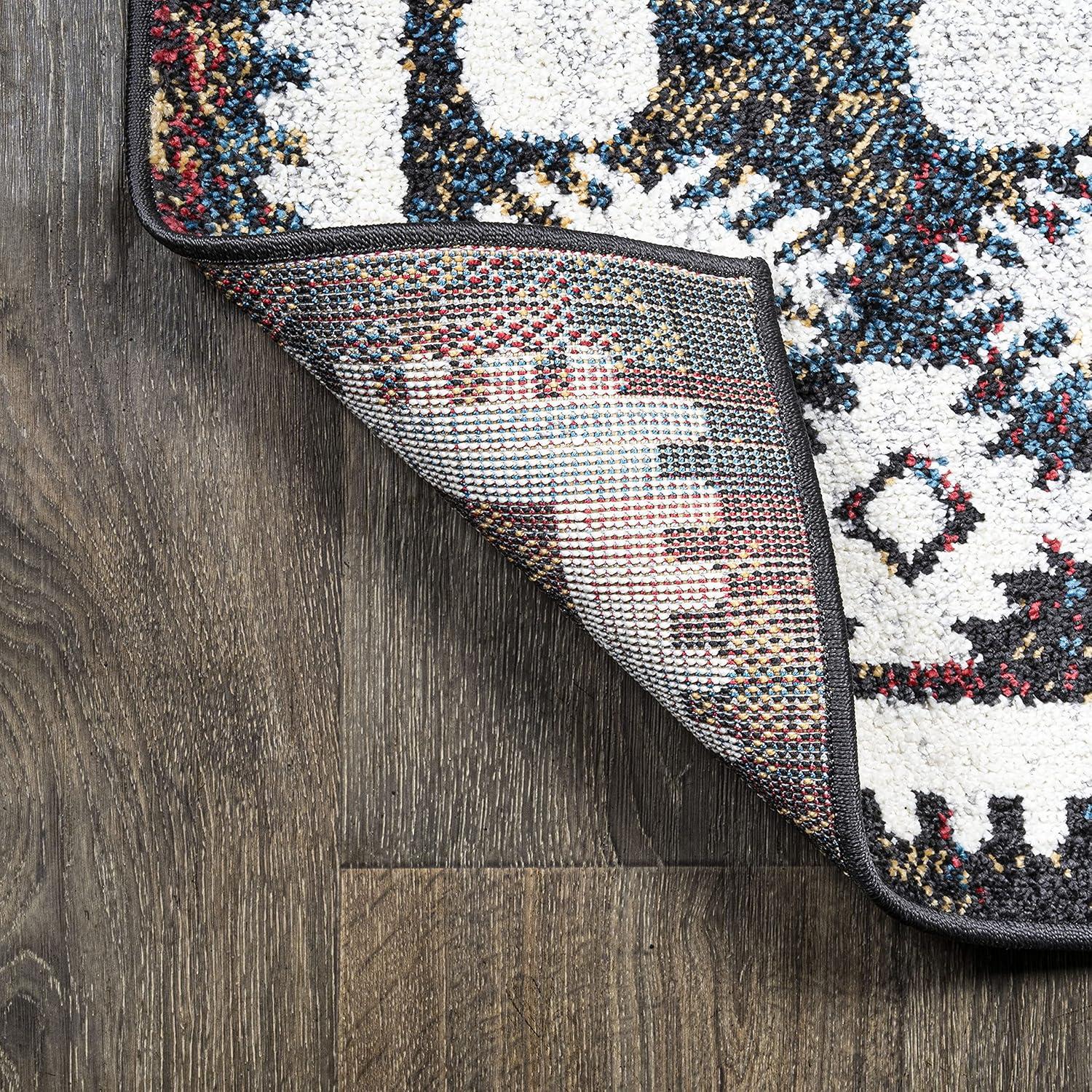 image:imageJONATHAN Y Dhiya Distressed Kilim Multi Runner Rug 2x8 Bohemian Vintage EasyCleaning for Living Room Bedroom Kitchen Pet Friendly NonShedding MDP502A282 x 10 Runner