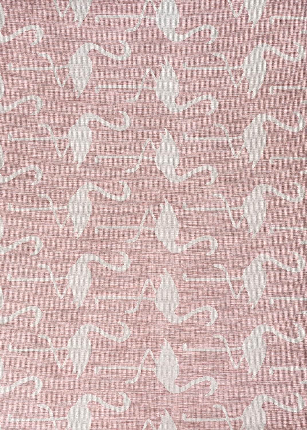 image:imageJONATHAN Y Flamingos TwoTone Indoor Outdoor Runner Rug 2X8 BeigeWhite Liana Casual Coastal for Backyard Patio Porch EasyCleaning High Traffic PetFriendly NonShedding TSN401A28PinkCream