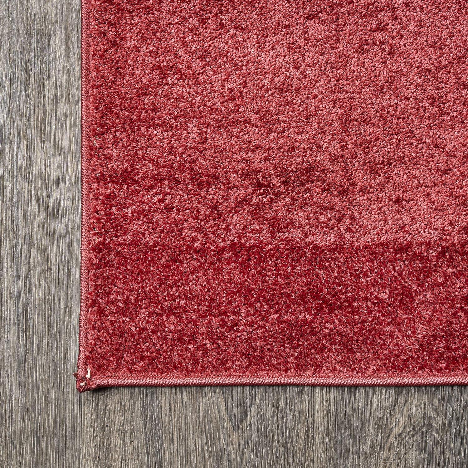 image:imageJONATHAN Y Haze Solid LowPile Red Indoor Area Rug 5x8 CoastalBohemianMinimalistClassic EasyCleaning for Living RoomBedroomKitchenPet FriendlyNonShedding SEU100E5