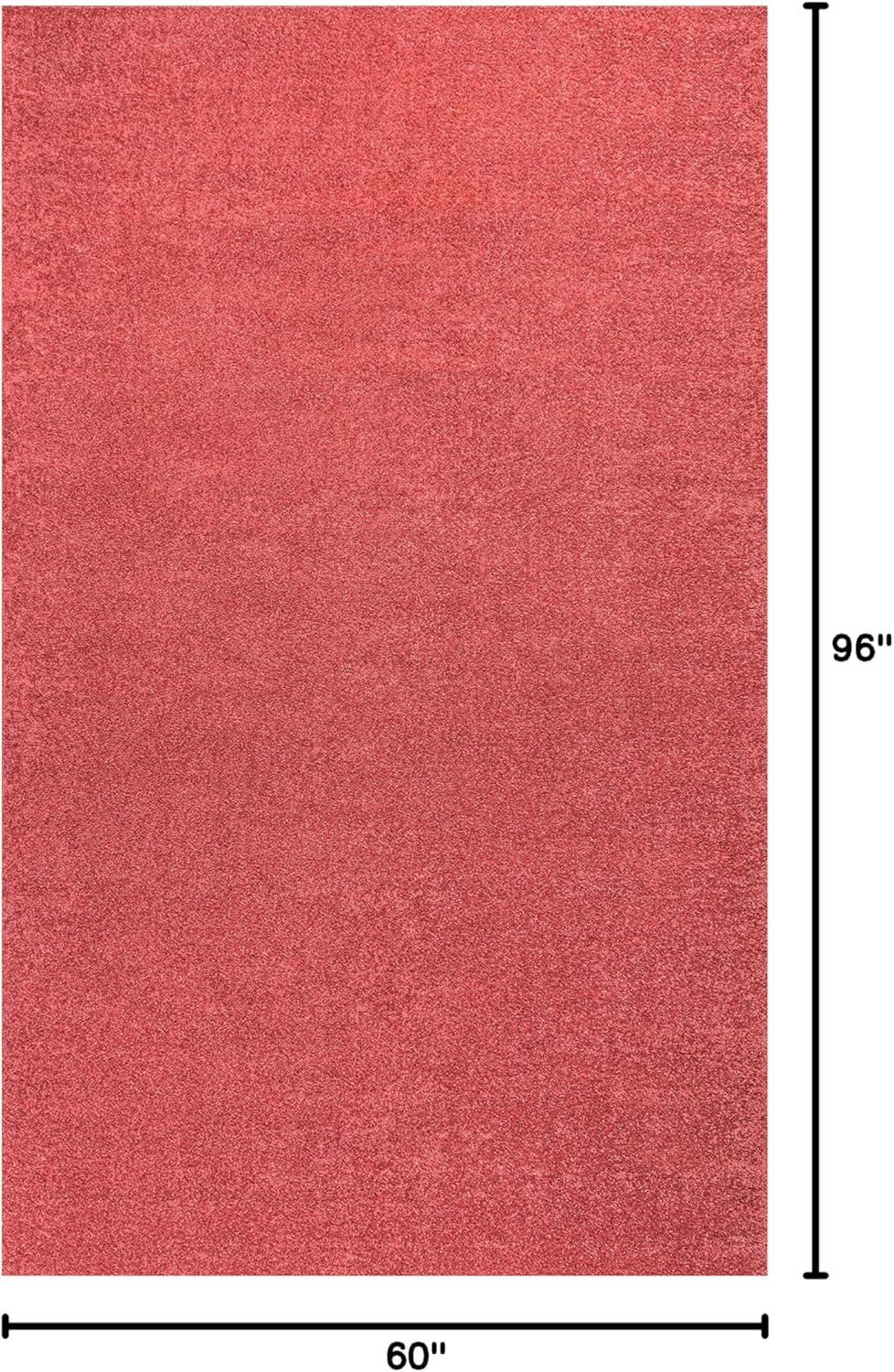image:imageJONATHAN Y Haze Solid LowPile Red Indoor Area Rug 5x8 CoastalBohemianMinimalistClassic EasyCleaning for Living RoomBedroomKitchenPet FriendlyNonShedding SEU100E5