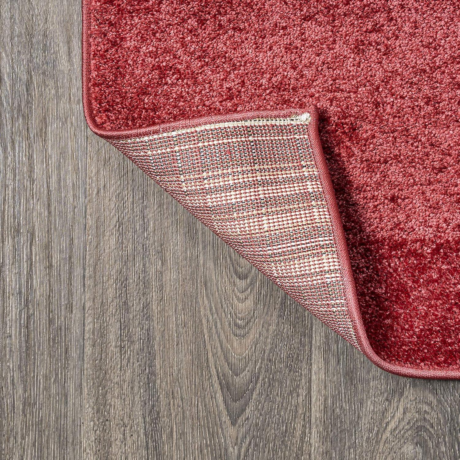 image:imageJONATHAN Y Haze Solid LowPile Red Indoor Area Rug 5x8 CoastalBohemianMinimalistClassic EasyCleaning for Living RoomBedroomKitchenPet FriendlyNonShedding SEU100E5