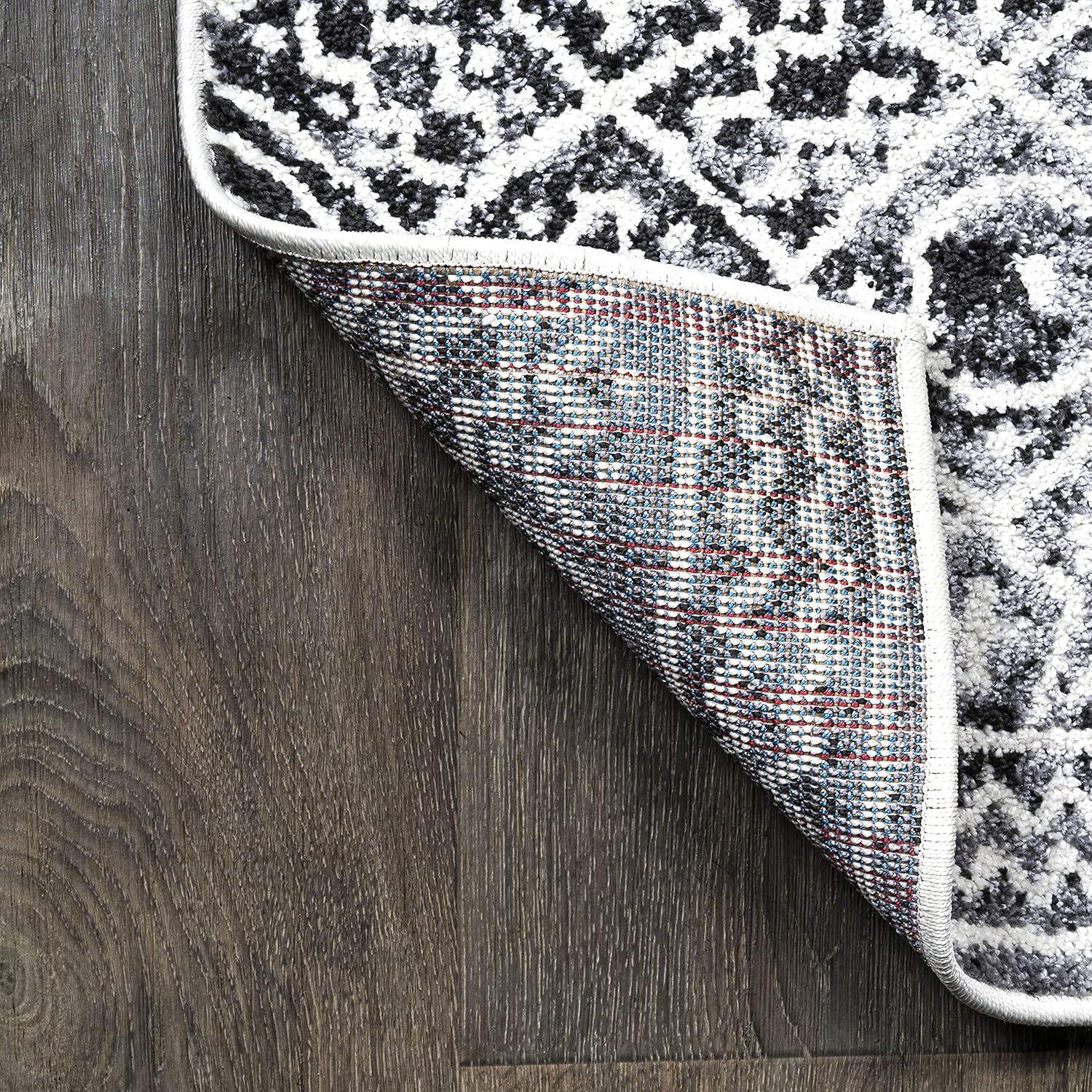 image:imageJONATHAN Y Iften Geometric Distressed IvoryBlack Runner Rug 2x8 Moroccan Bohemian Vintage EasyCleaning for Living Room Bedroom Kitchen Pet Friendly NonShedding MOH505A284 x 6 Rectangular