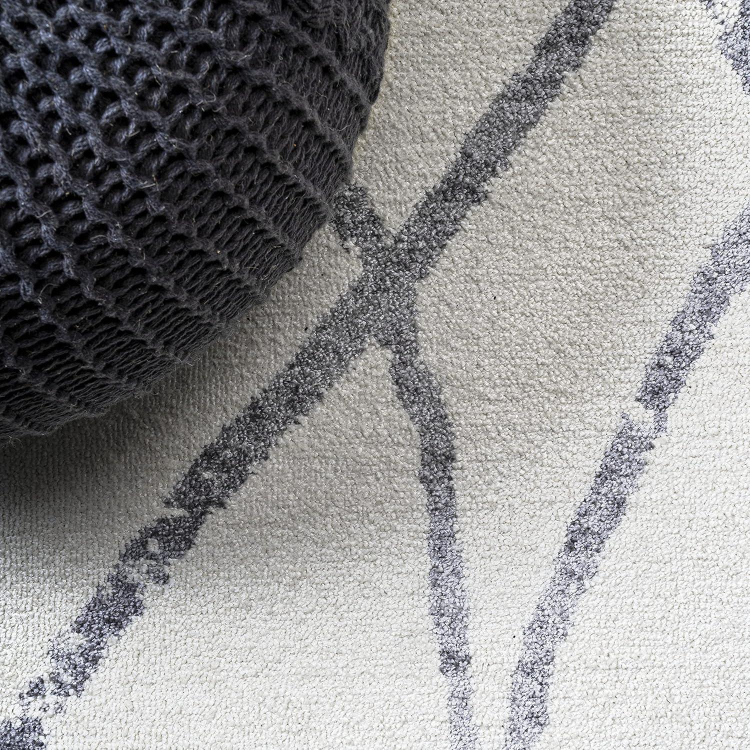 image:imageJONATHAN Y Illi Moroccan Diamond Trellis IvoryGray Runner Rug 2x8 Bohemian Vintage EasyCleaning for Living Room Bedroom Kitchen Pet Friendly NonShedding MOH506A2878 x 10 Rectangular