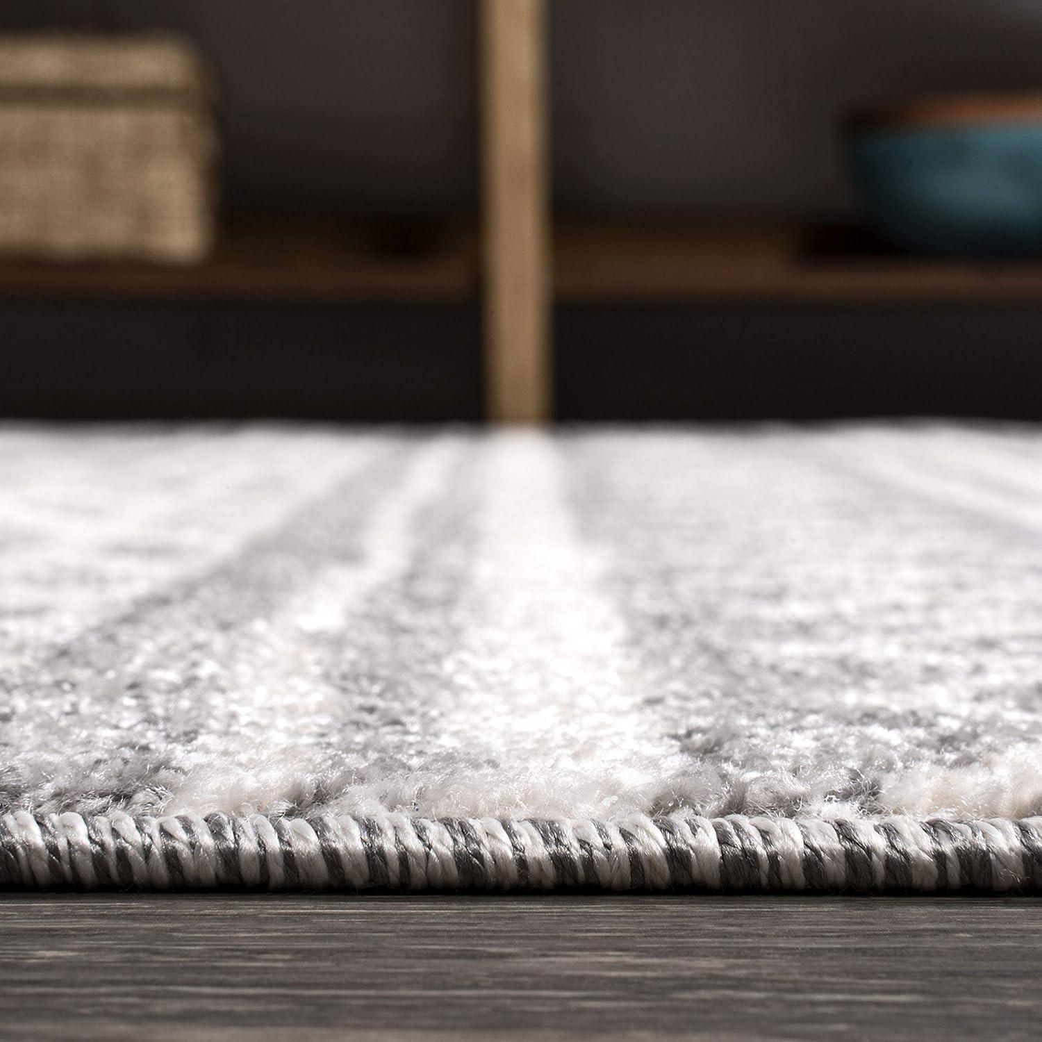 image:imageJONATHAN Y Imlil Tribal Stripe Light GrayCream Runner Rug 2x8 Geometric Bohemian Casual EasyCleaning for Living Room Bedroom Kitchen Pet Friendly NonShedding MOH303A2822 x 8 Runner