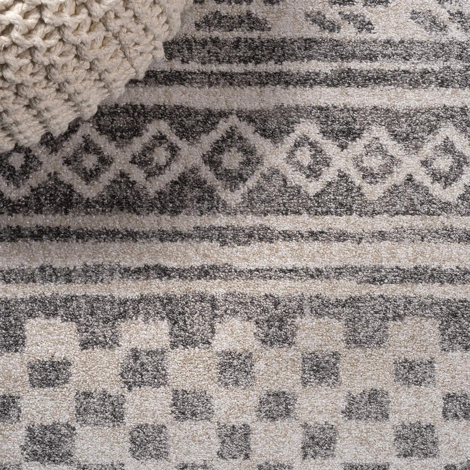 image:imageJONATHAN Y Imlil Tribal Stripe Light GrayCream Runner Rug 2x8 Geometric Bohemian Casual EasyCleaning for Living Room Bedroom Kitchen Pet Friendly NonShedding MOH303A2853 x 75 Rectangular