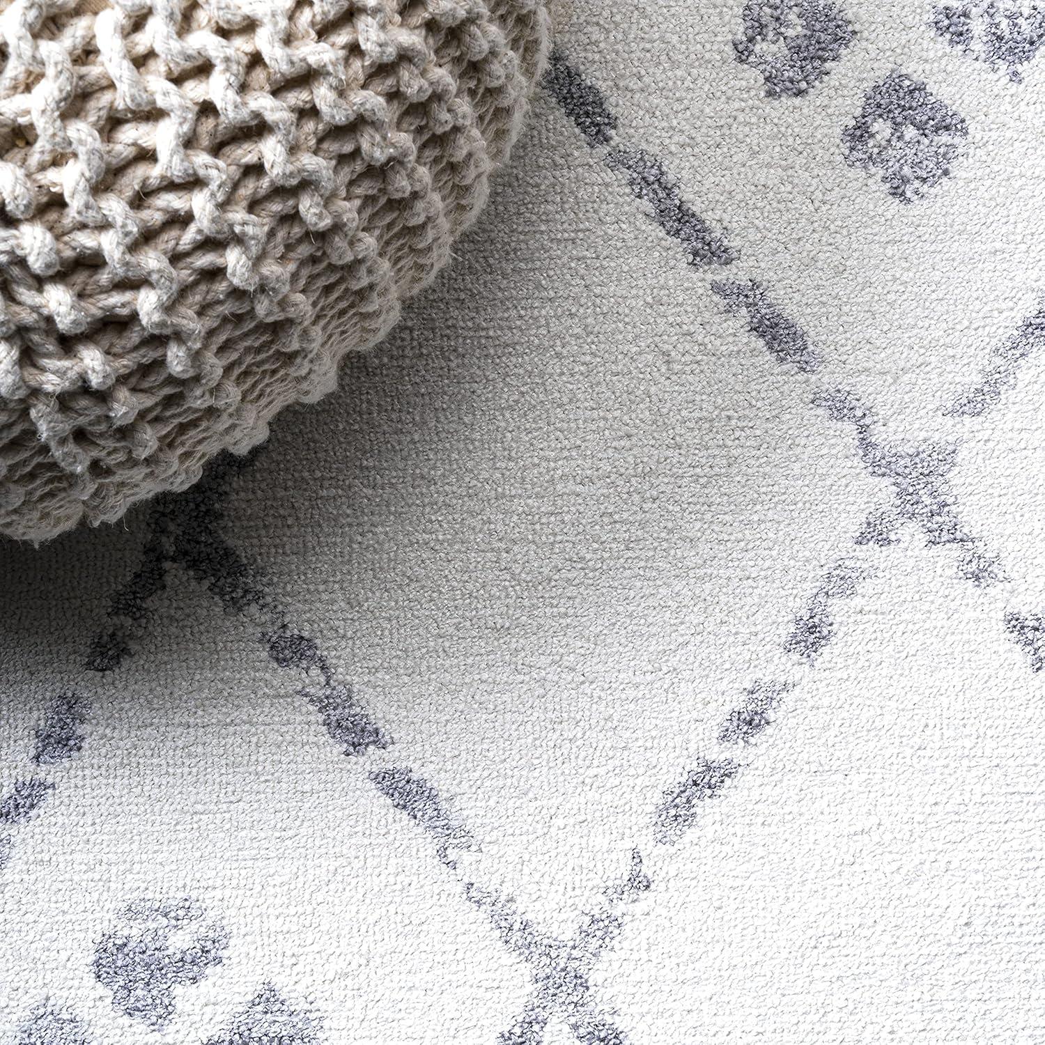 image:imageJONATHAN Y Izil Geometric Diamond IvoryLight Gray Runner Rug 2x8 Moroccan Bohemian Vintage EasyCleaning for Living Room Bedroom Kitchen Pet Friendly NonShedding MOH507A285 x 8 Rectangular