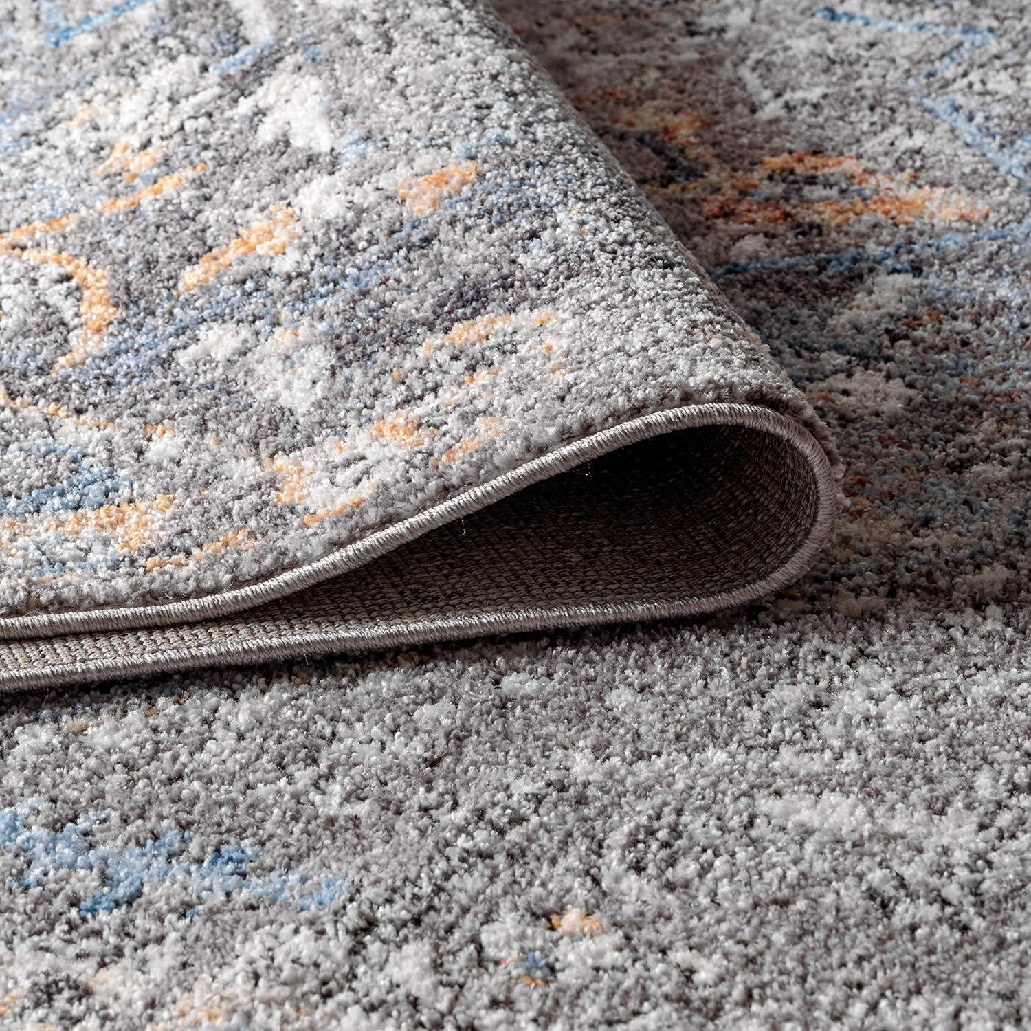 image:imageJONATHAN Y Izmir Medallion GrayMustardTurquoise Indoor Area Rug 3x5 Vintage Glam EasyCleaning for Living Room Bedroom Kitchen Pet Friendly NonShedding RES101A379 x 10 Rectangular