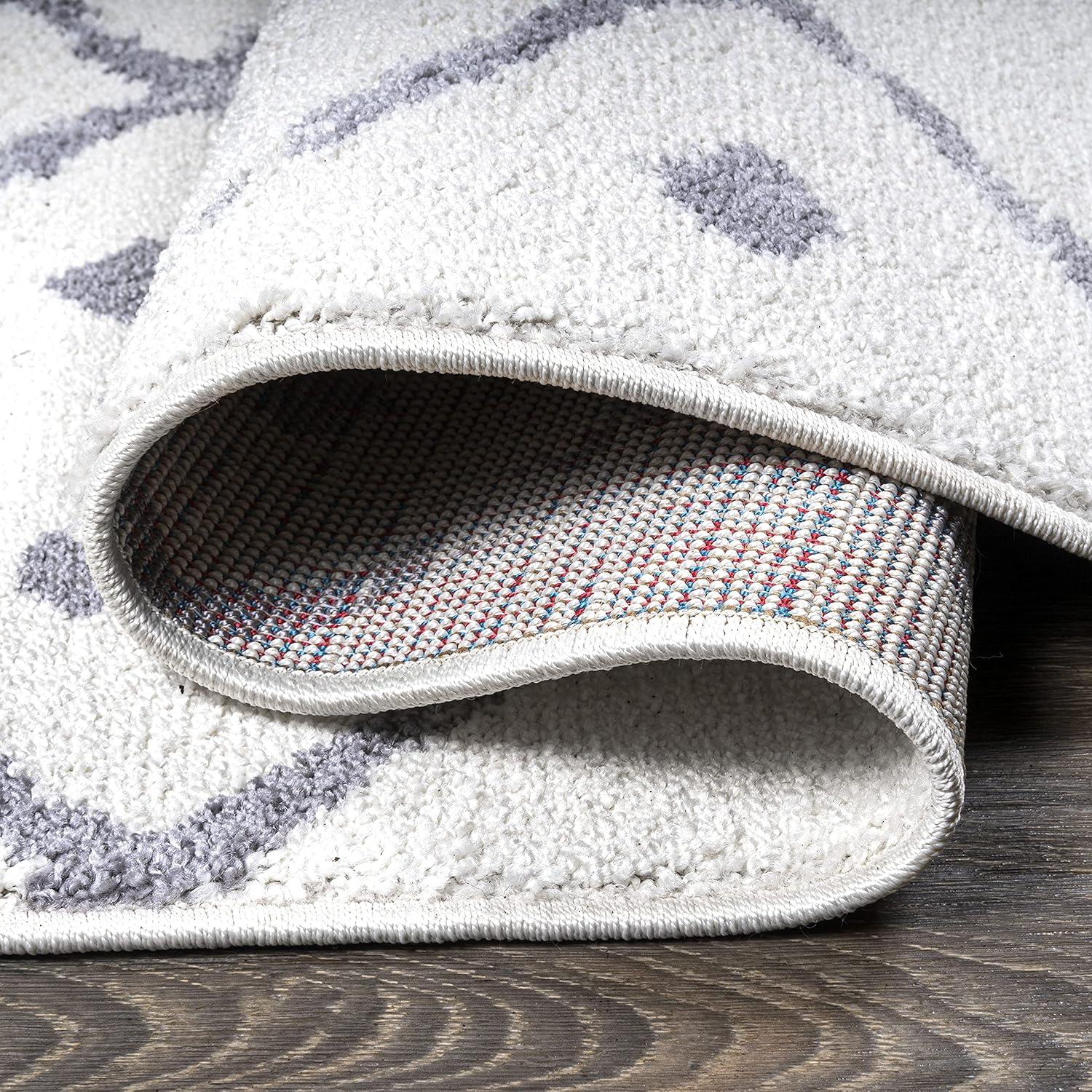 image:imageJONATHAN Y Juba Geometric Diamond IvoryGray Runner Rug 2x8 Moroccan Bohemian Vintage EasyCleaning for Living Room Bedroom Kitchen Pet Friendly NonShedding MOH508A282 x 10 Runner