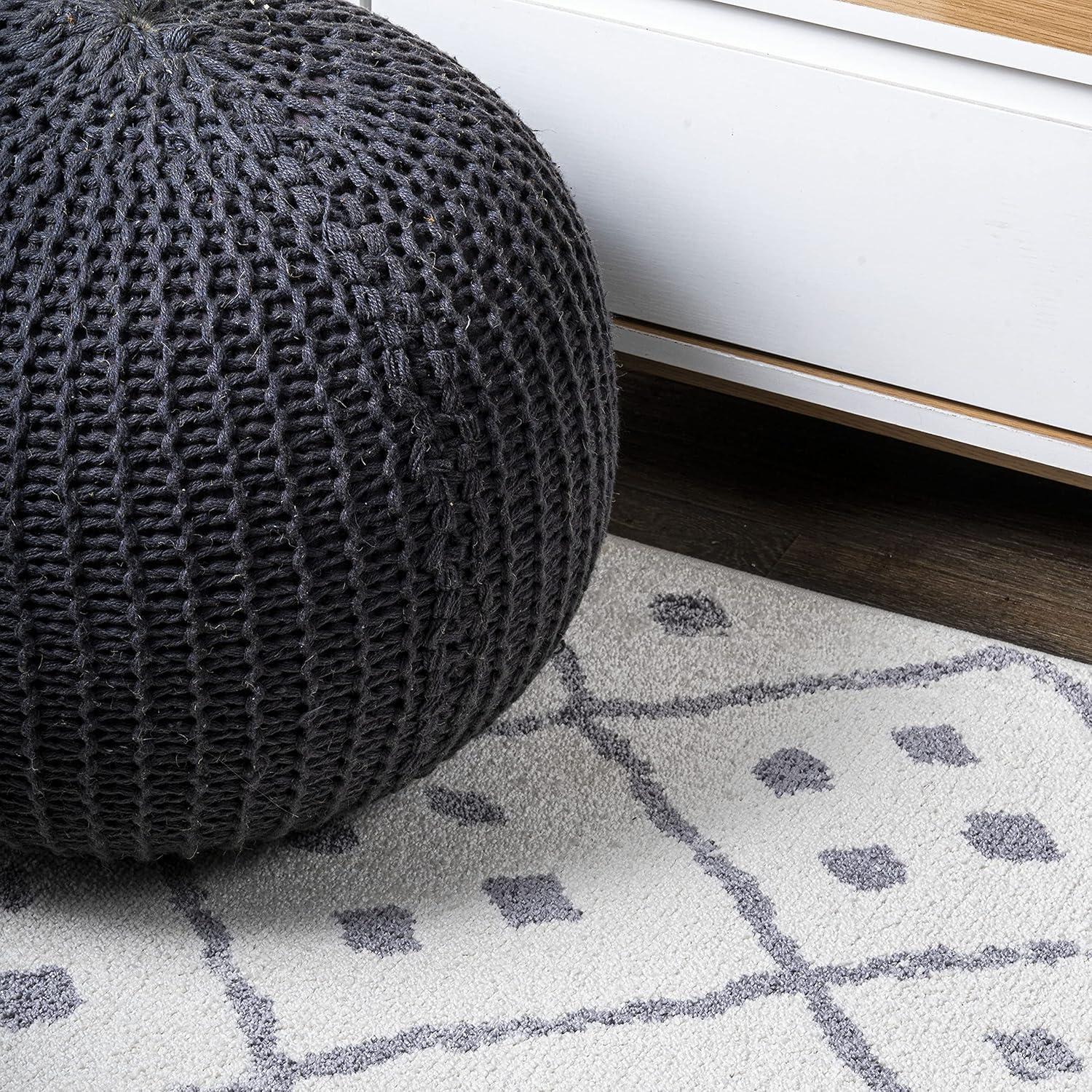 image:imageJONATHAN Y Juba Geometric Diamond IvoryGray Runner Rug 2x8 Moroccan Bohemian Vintage EasyCleaning for Living Room Bedroom Kitchen Pet Friendly NonShedding MOH508A2878 x 10 Rectangular