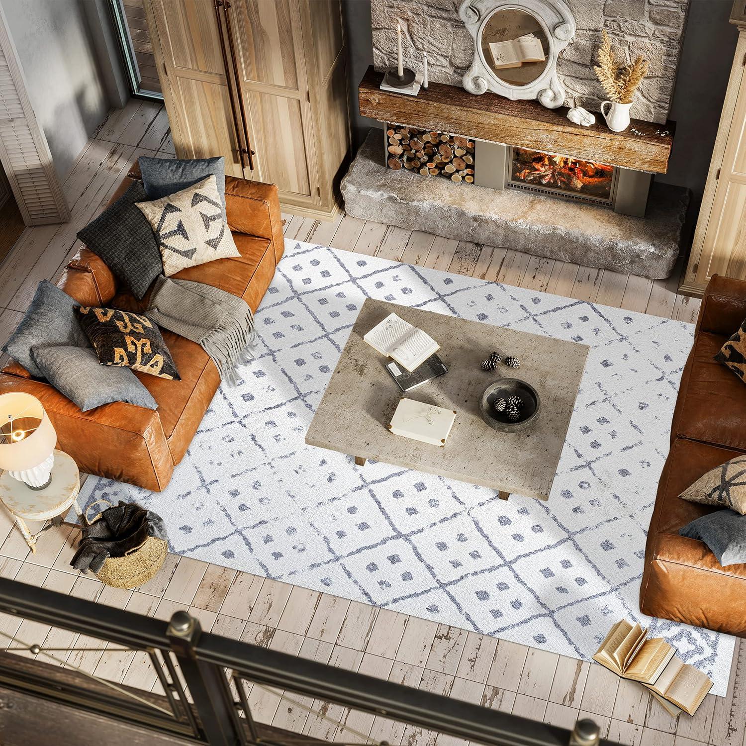 image:imageJONATHAN Y Juba Geometric Diamond IvoryGray Runner Rug 2x8 Moroccan Bohemian Vintage EasyCleaning for Living Room Bedroom Kitchen Pet Friendly NonShedding MOH508A2878 x 10 Rectangular
