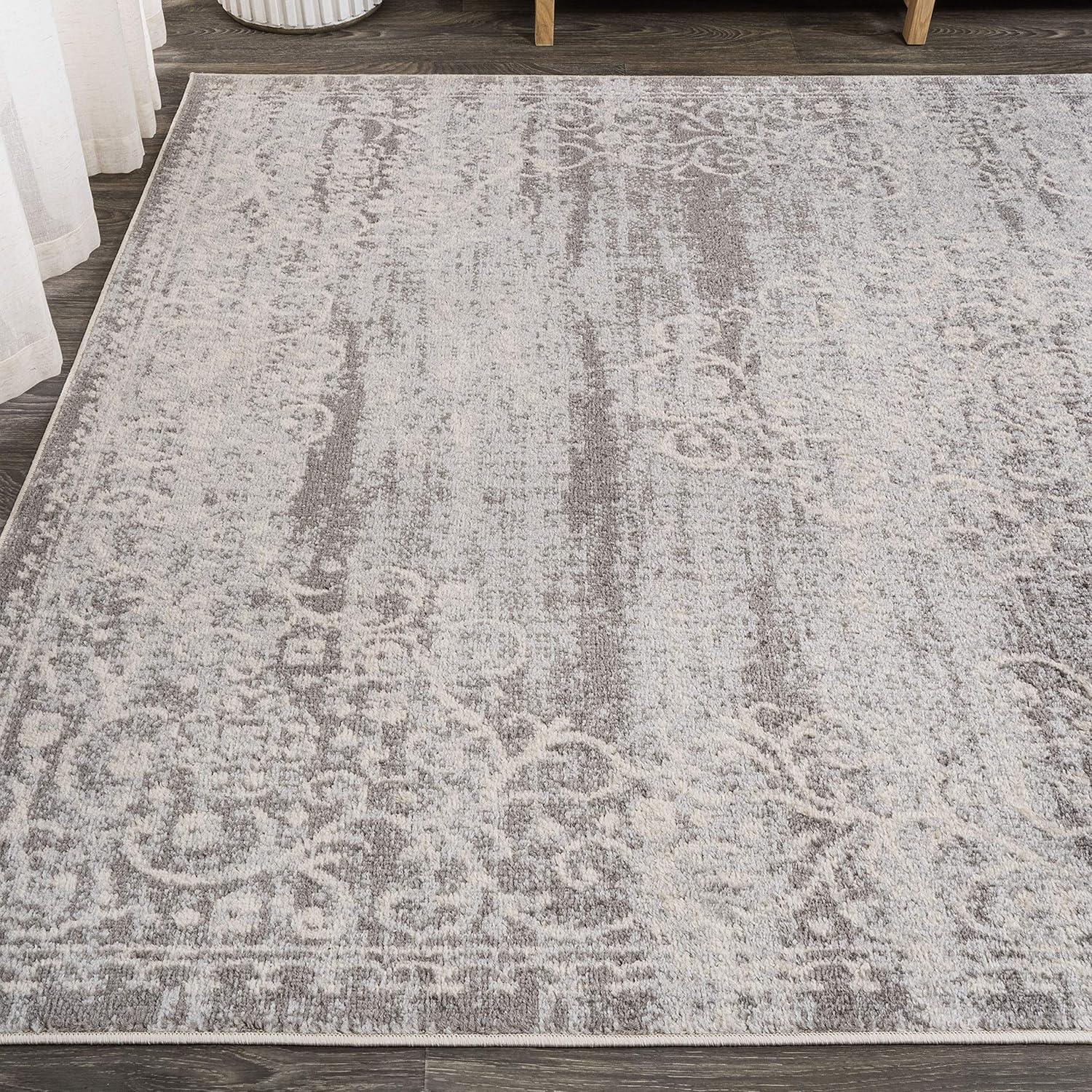 image:imageJONATHAN Y Minori Filigree Medallion Dark GrayCream Indoor Area Rug 3x5 Vintage Bohemian EasyCleaning for Living Room Bedroom Kitchen Pet Friendly NonShedding MDP206A3Light GrayCream