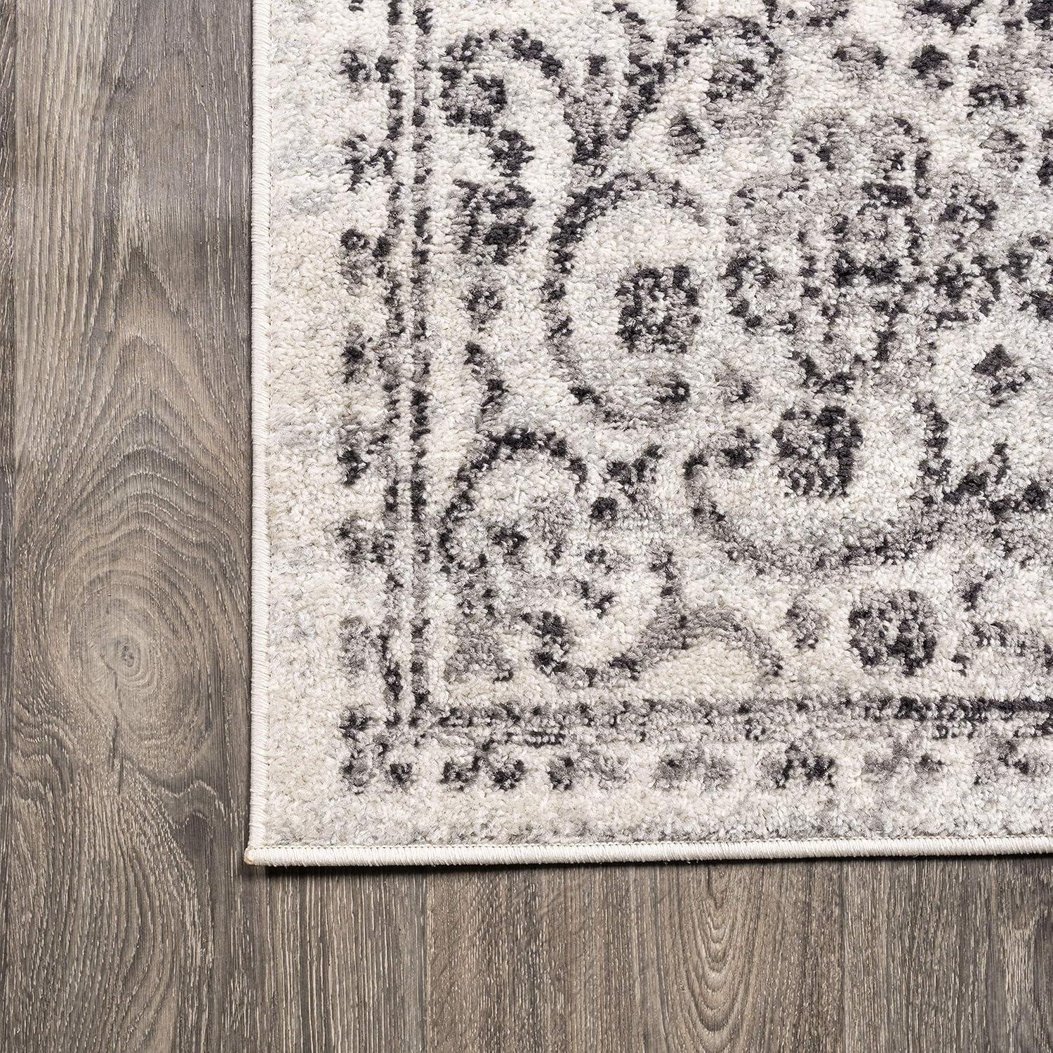 image:imageJONATHAN Y Minori Filigree Medallion Dark GrayCream Indoor Area Rug 3x5 Vintage Bohemian EasyCleaning for Living Room Bedroom Kitchen Pet Friendly NonShedding MDP206A3Dark GrayCream