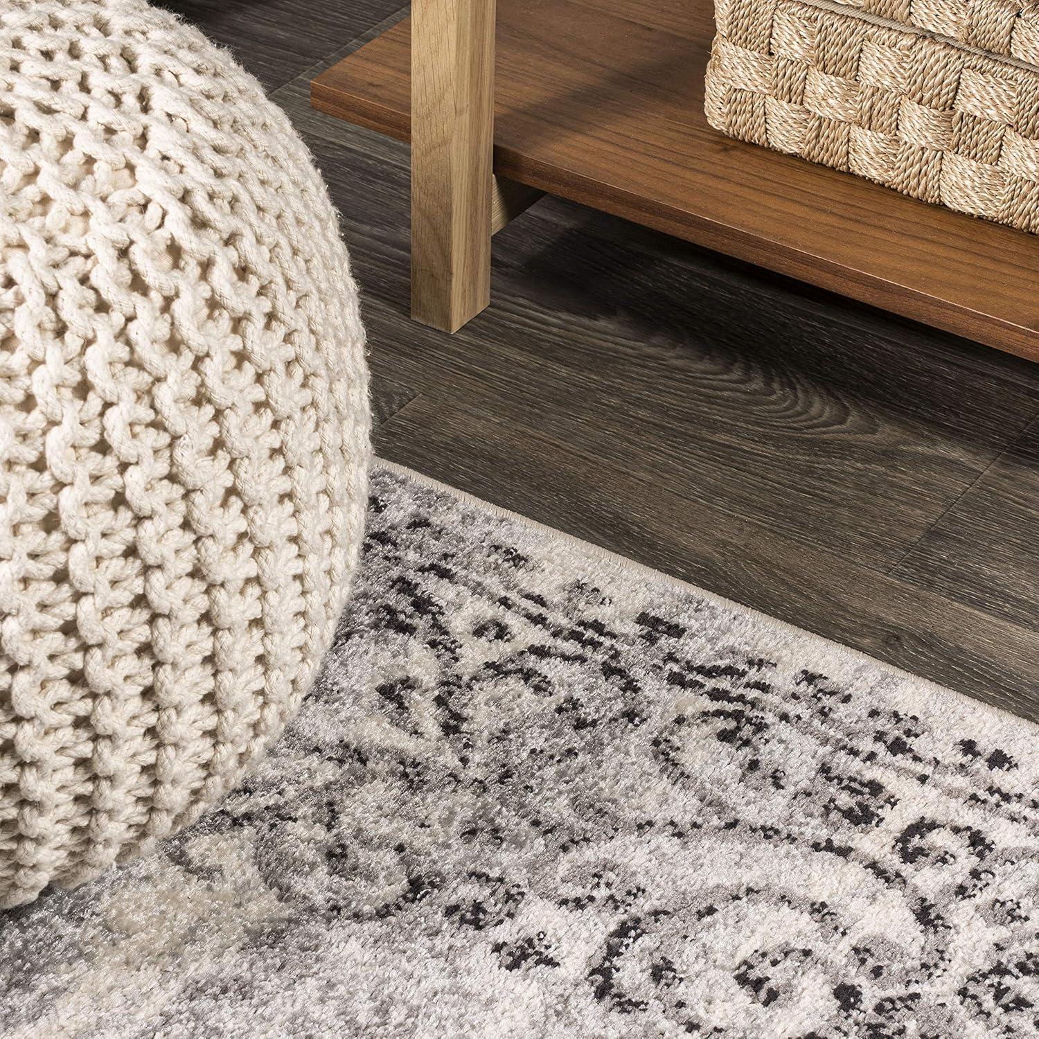 image:imageJONATHAN Y Minori Filigree Medallion Dark GrayCream Indoor Area Rug 3x5 Vintage Bohemian EasyCleaning for Living Room Bedroom Kitchen Pet Friendly NonShedding MDP206A3Dark GrayCream