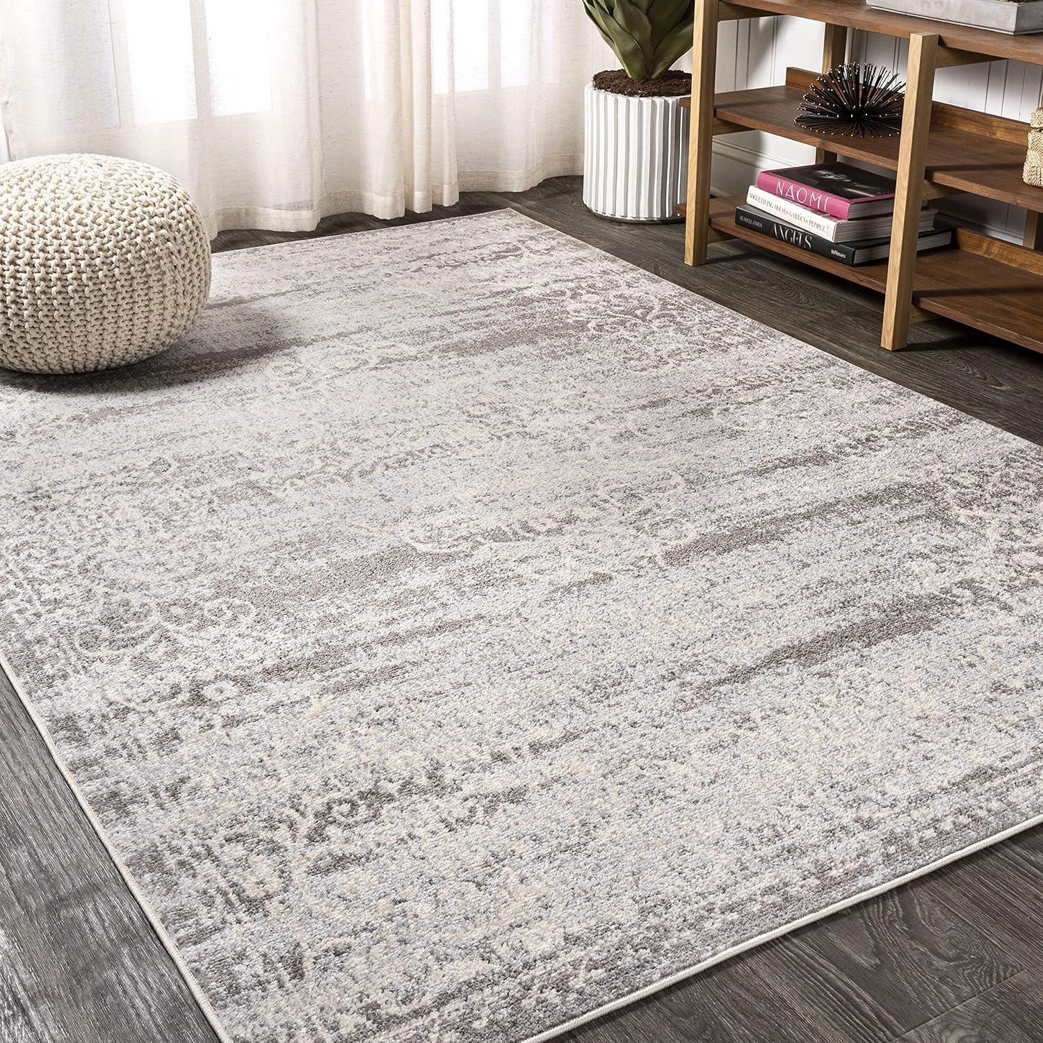 image:imageJONATHAN Y Minori Filigree Medallion Dark GrayCream Indoor Area Rug 3x5 Vintage Bohemian EasyCleaning for Living Room Bedroom Kitchen Pet Friendly NonShedding MDP206A3Light GrayCream