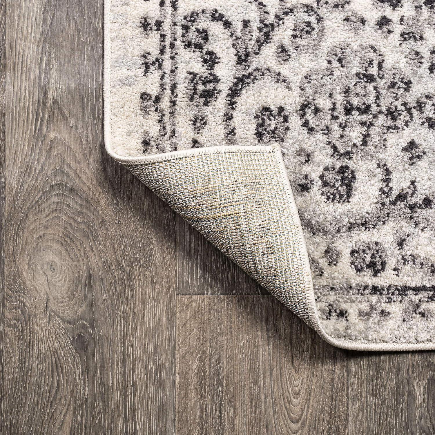 image:imageJONATHAN Y Minori Filigree Medallion Dark GrayCream Indoor Area Rug 3x5 Vintage Bohemian EasyCleaning for Living Room Bedroom Kitchen Pet Friendly NonShedding MDP206A3Dark GrayCream