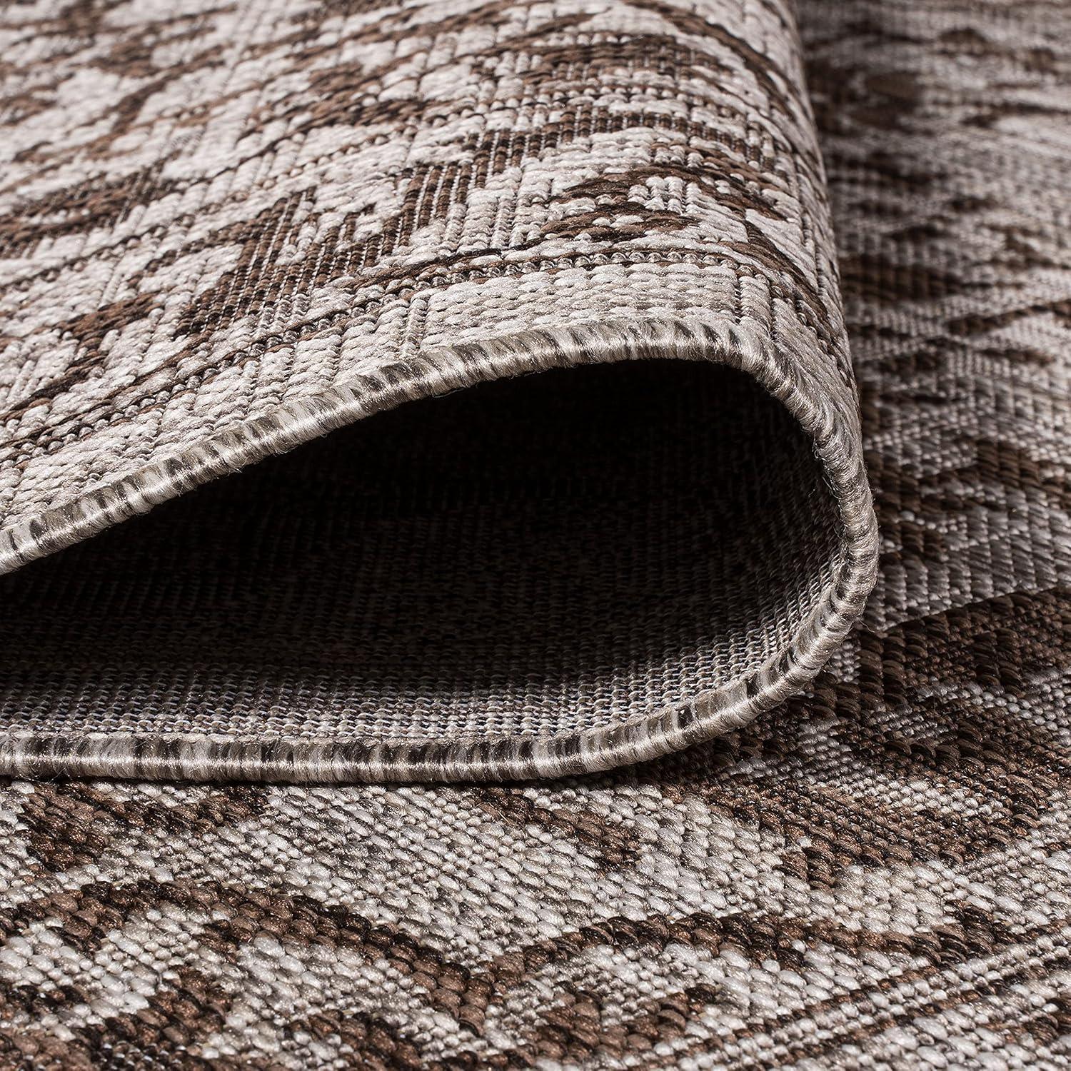 image:imageJONATHAN Y Ornate Medallion Indoor Outdoor Area Rug 3X5 BrownBeige Jerash for Backyard Patio Porch EasyCleaning High Traffic PetFriendly NonShedding SMB115A33 x 5 Rectangular