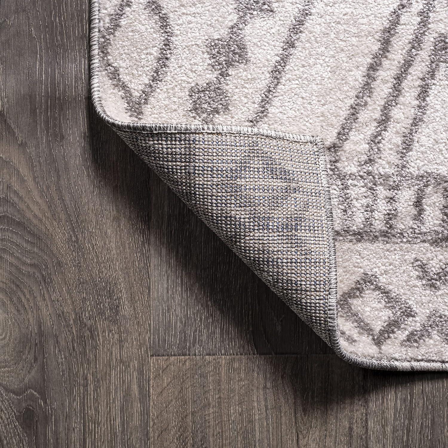 image:imageJONATHAN Y Rih Moroccan Style Diamond IvoryGray Indoor Area Rug 8x10 Bohemian Casual EasyCleaning for Living Room Bedroom Kitchen Pet Friendly NonShedding MOH306A8IvoryGray