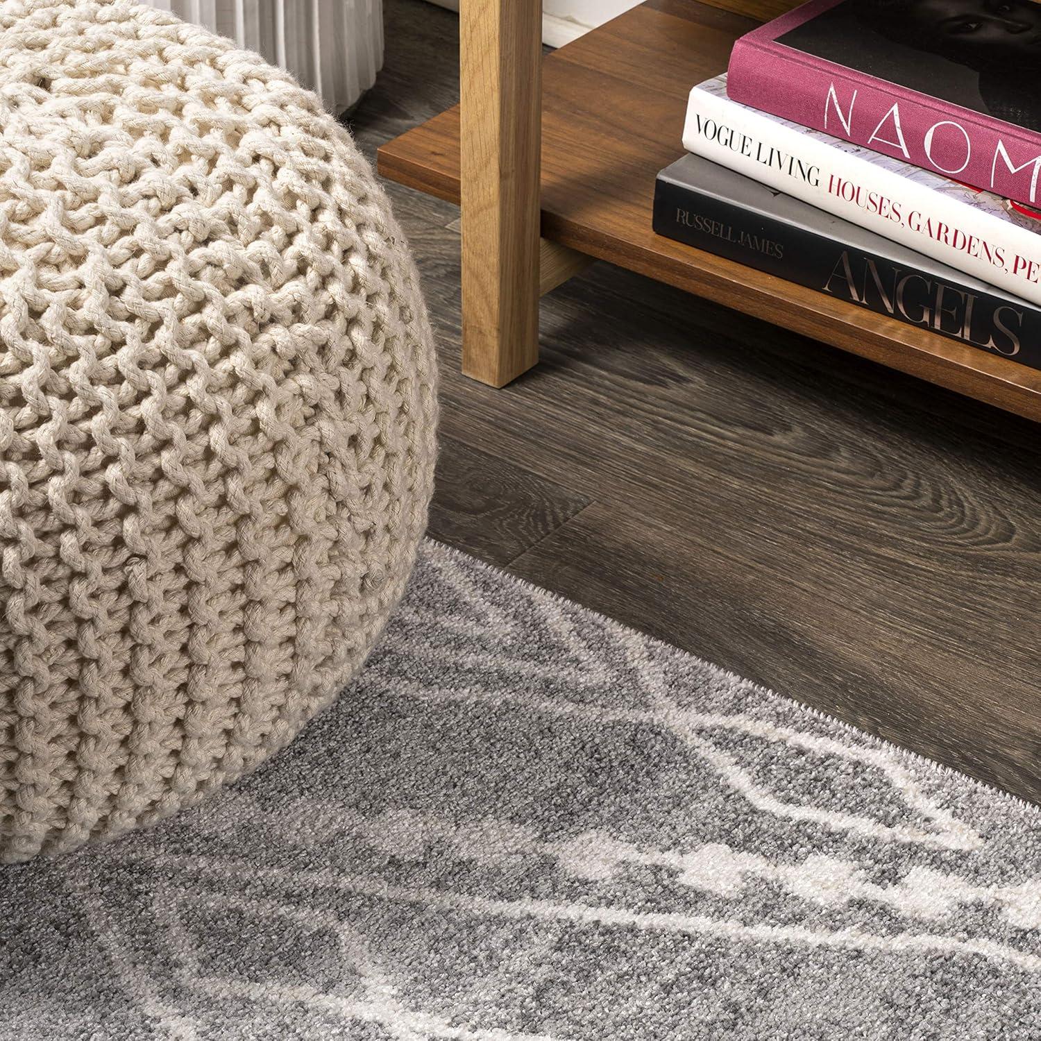 image:imageJONATHAN Y Rih Moroccan Style Diamond IvoryGray Indoor Area Rug 8x10 Bohemian Casual EasyCleaning for Living Room Bedroom Kitchen Pet Friendly NonShedding MOH306A8GrayIvory