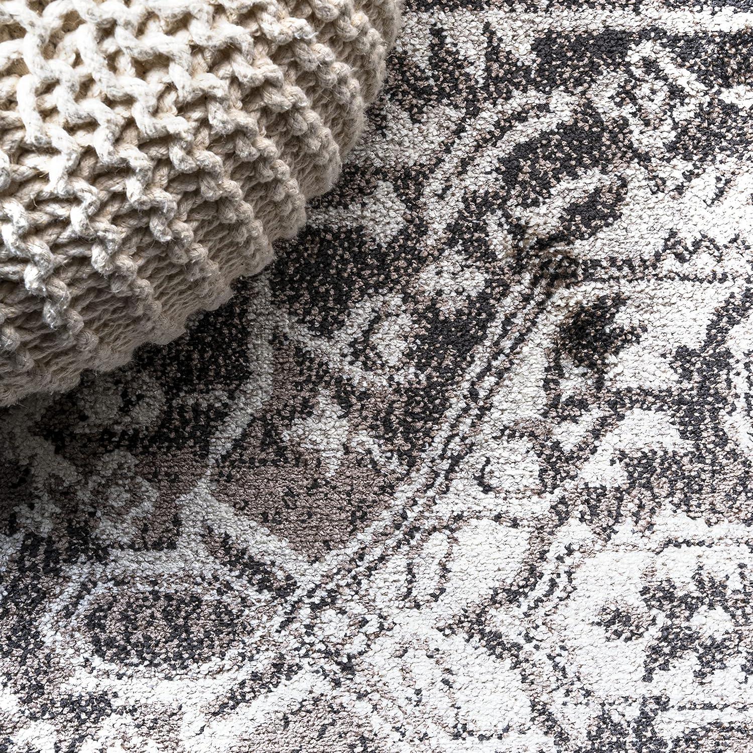 image:imageJONATHAN Y Scala Grand Medallion Ornate BrownIvory Indoor Area Rug 3x5 Bohemian Vintage EasyCleaning for Living Room Bedroom Kitchen Pet Friendly NonShedding MDP500A34 x 6 Rectangular