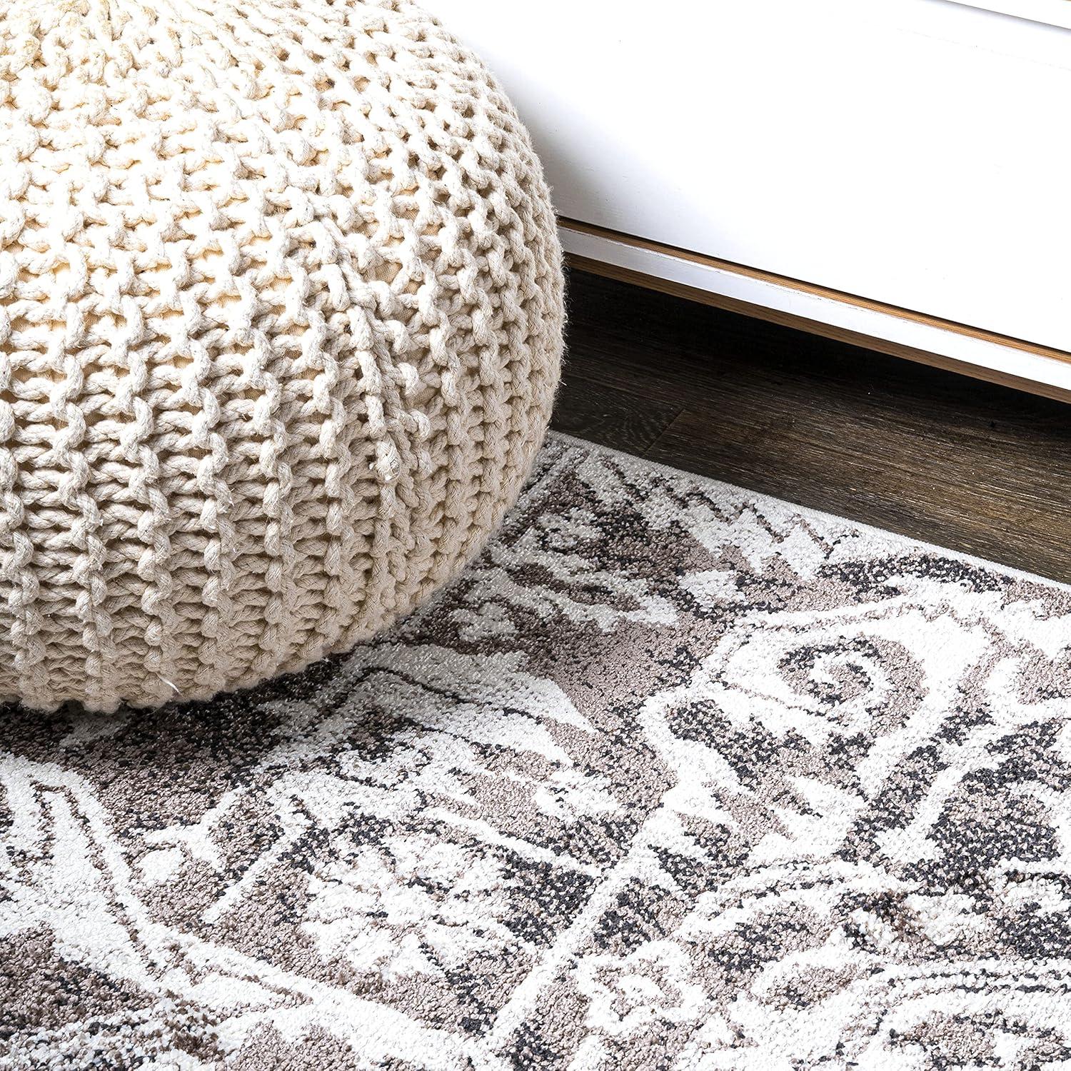 image:imageJONATHAN Y Scala Grand Medallion Ornate BrownIvory Indoor Area Rug 3x5 Bohemian Vintage EasyCleaning for Living Room Bedroom Kitchen Pet Friendly NonShedding MDP500A378 x 10 Rectangular
