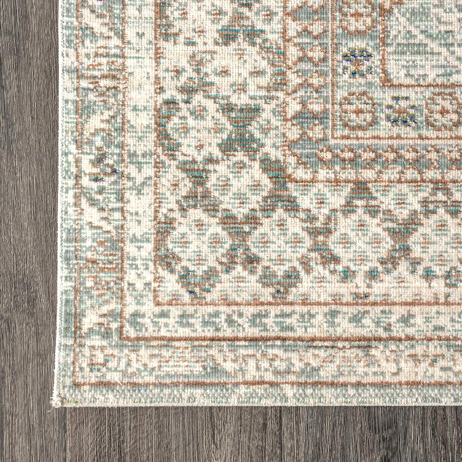 image:imageJONATHAN Y Stirling Argyle Light BlueIvory Indoor Area Rug 3x5 English Country Traditional EasyCleaning for Living Room Bedroom Kitchen Pet Friendly NonShedding SBC301C3Light Blue ivory