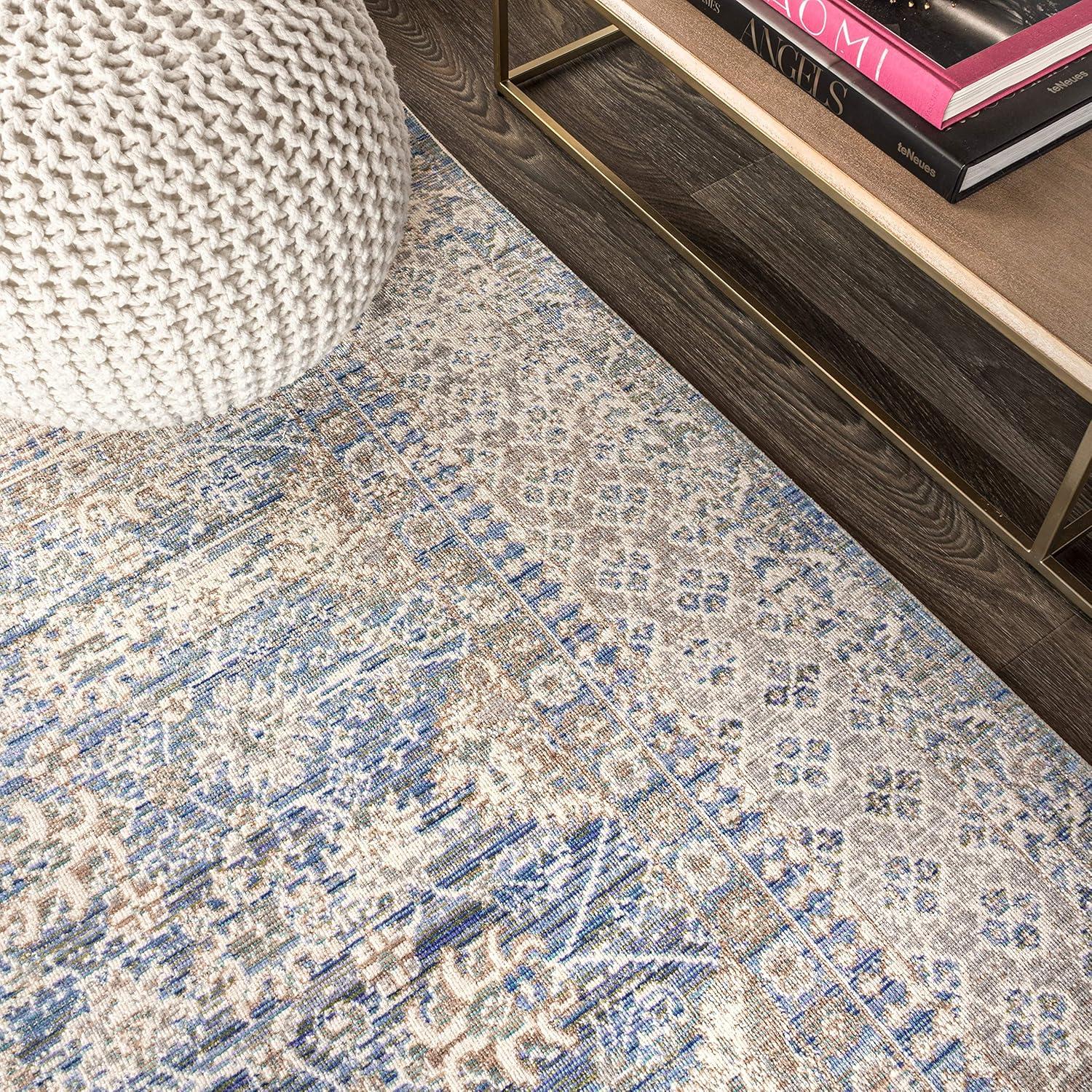 image:imageJONATHAN Y Stirling Argyle Light BlueIvory Indoor Area Rug 3x5 English Country Traditional EasyCleaning for Living Room Bedroom Kitchen Pet Friendly NonShedding SBC301C3Indigo Blue