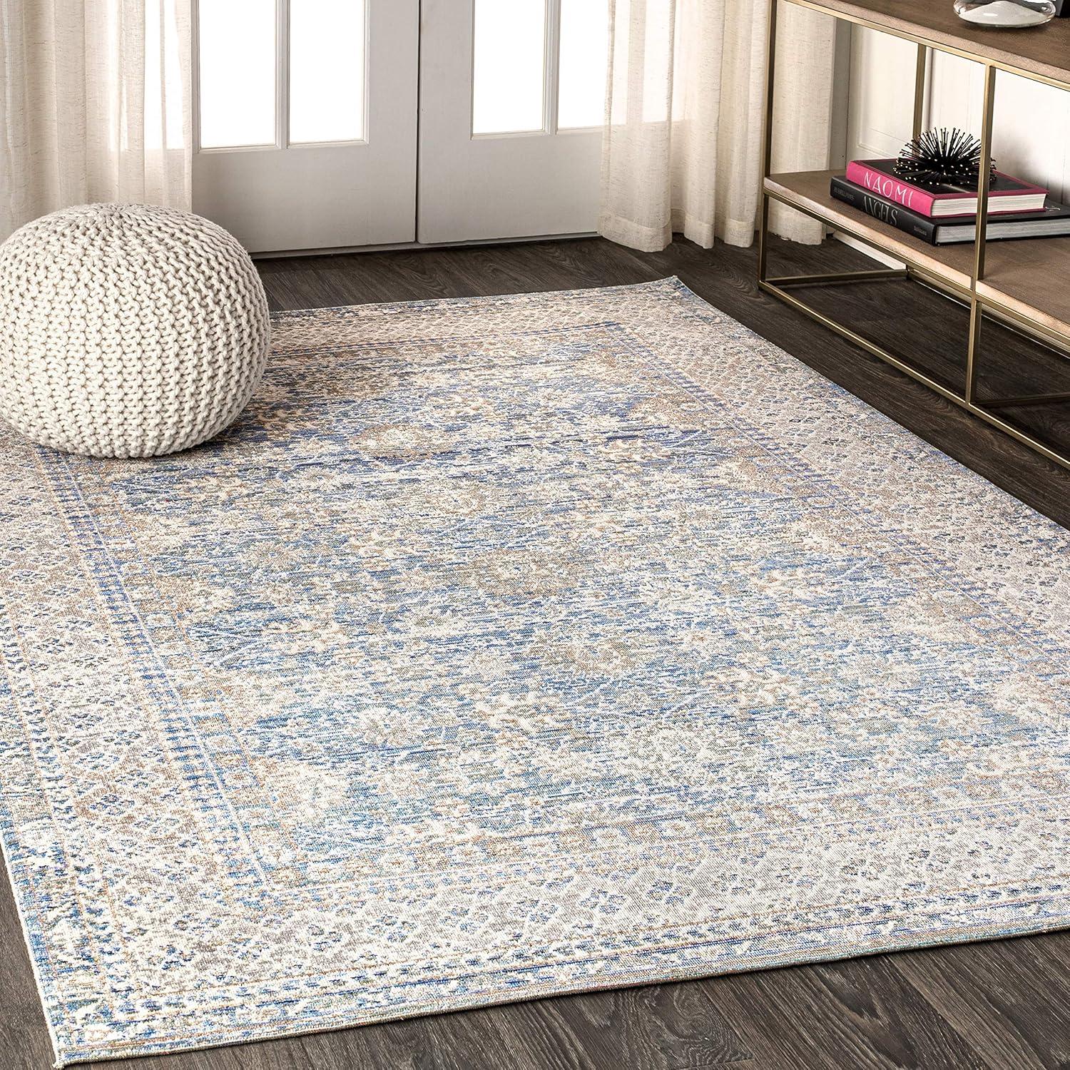 image:imageJONATHAN Y Stirling Argyle Light BlueIvory Indoor Area Rug 3x5 English Country Traditional EasyCleaning for Living Room Bedroom Kitchen Pet Friendly NonShedding SBC301C3Indigo Blue
