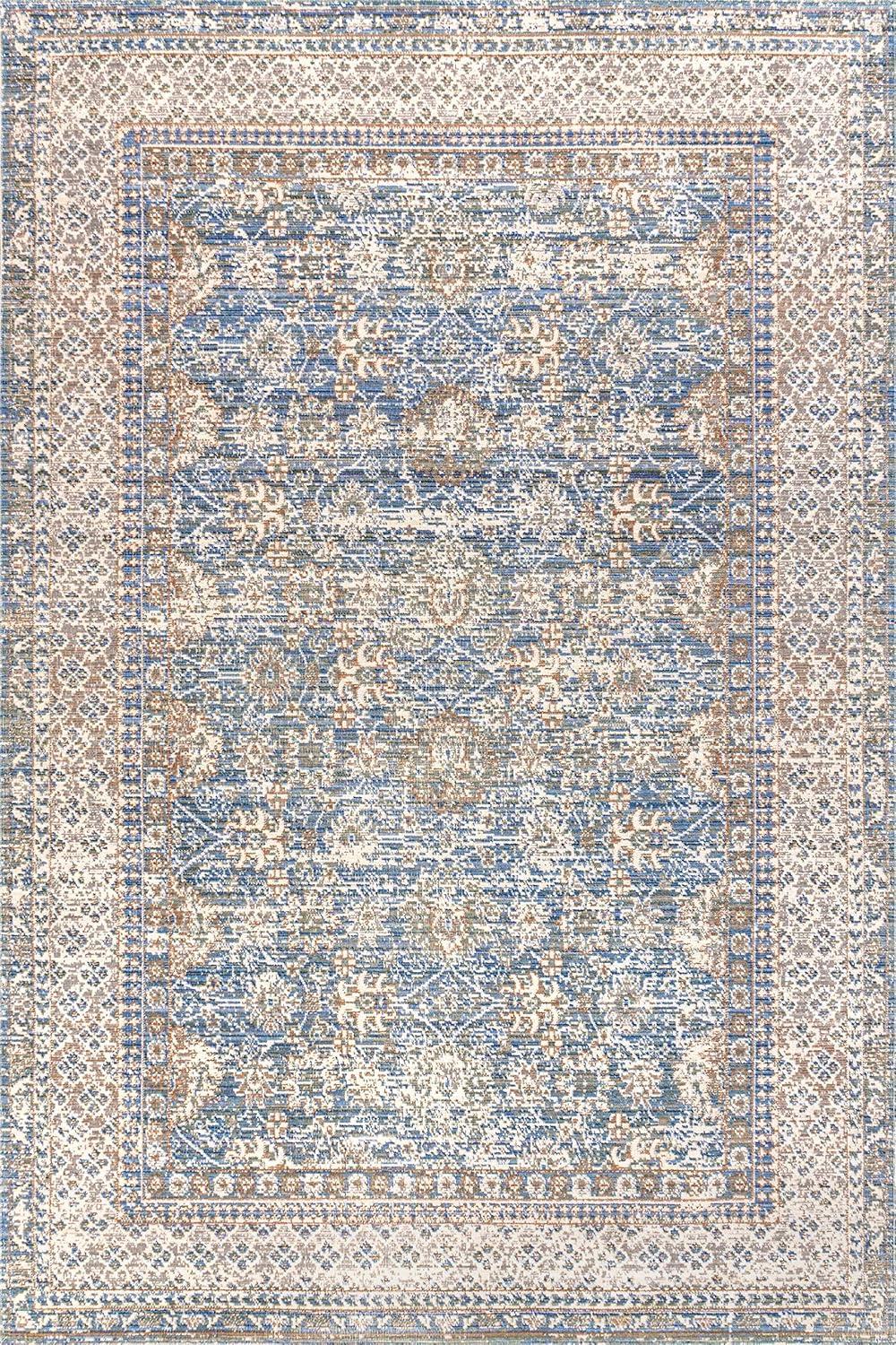image:imageJONATHAN Y Stirling Argyle Light BlueIvory Indoor Area Rug 3x5 English Country Traditional EasyCleaning for Living Room Bedroom Kitchen Pet Friendly NonShedding SBC301C3Indigo Blue