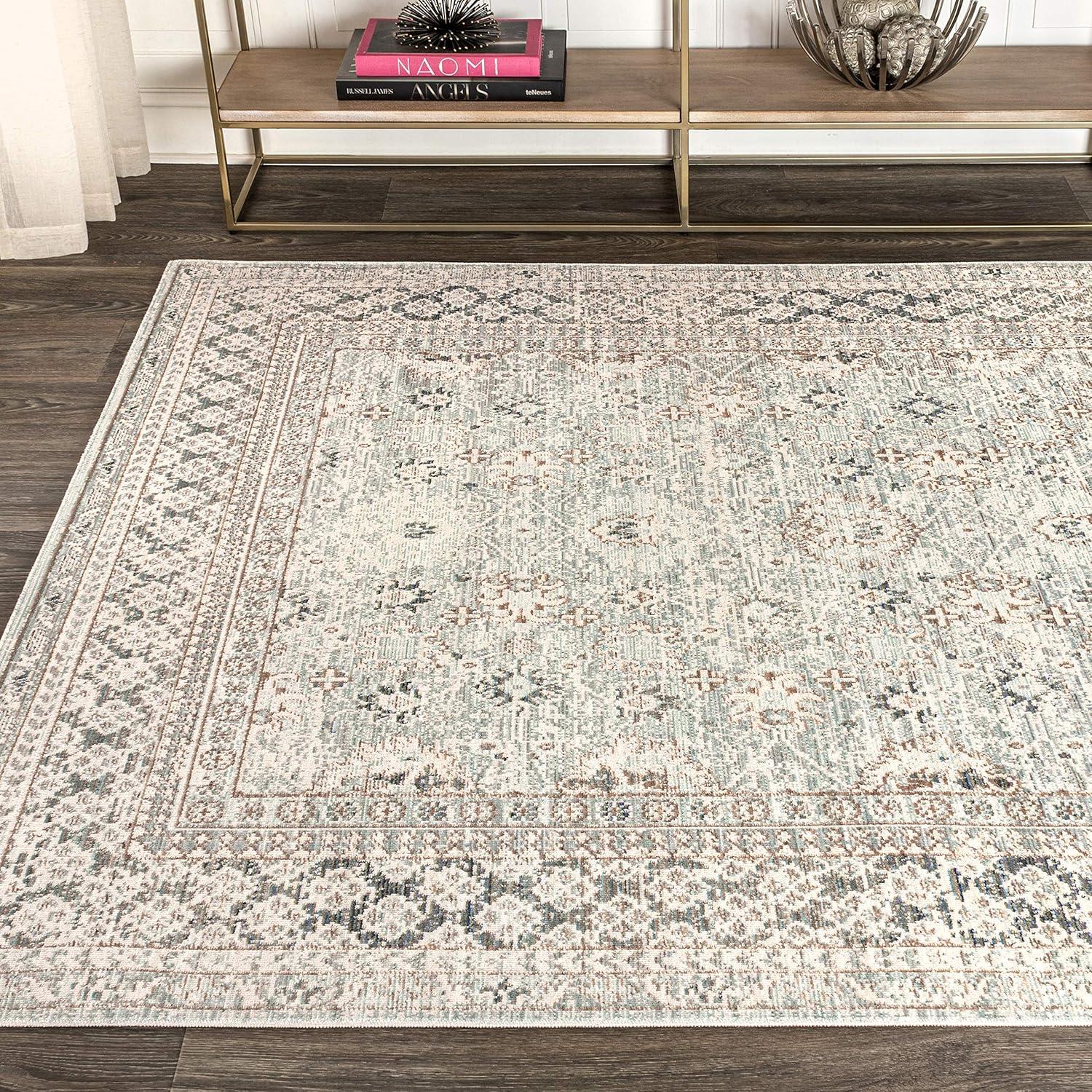 image:imageJONATHAN Y Stirling Argyle Light BlueIvory Indoor Area Rug 3x5 English Country Traditional EasyCleaning for Living Room Bedroom Kitchen Pet Friendly NonShedding SBC301C3Light Blue ivory