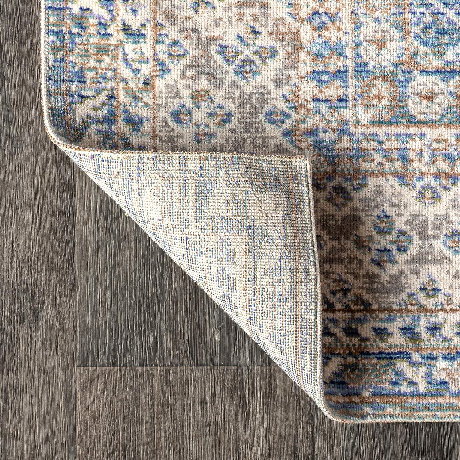 image:imageJONATHAN Y Stirling Argyle Light BlueIvory Indoor Area Rug 3x5 English Country Traditional EasyCleaning for Living Room Bedroom Kitchen Pet Friendly NonShedding SBC301C3Indigo Blue