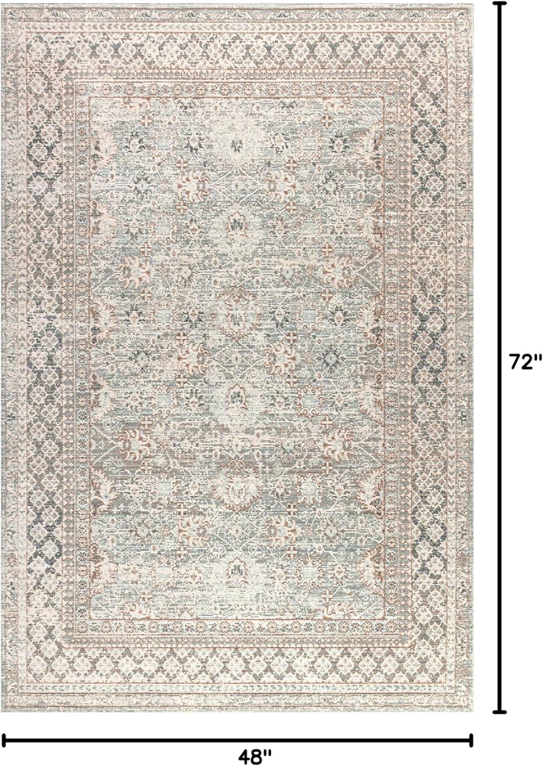 image:imageJONATHAN Y Stirling Argyle Light BlueIvory Indoor Area Rug 3x5 English Country Traditional EasyCleaning for Living Room Bedroom Kitchen Pet Friendly NonShedding SBC301C3Light Blue ivory