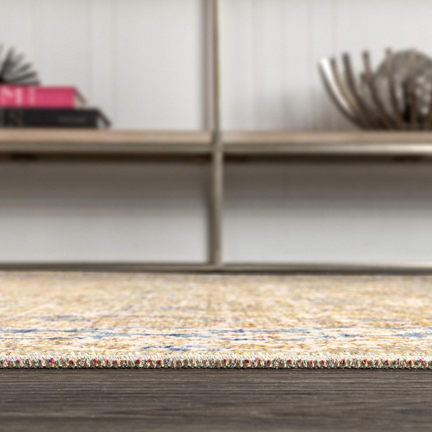 image:imageJONATHAN Y Stirling Argyle Light BlueIvory Indoor Area Rug 3x5 English Country Traditional EasyCleaning for Living Room Bedroom Kitchen Pet Friendly NonShedding SBC301C3Blue gold