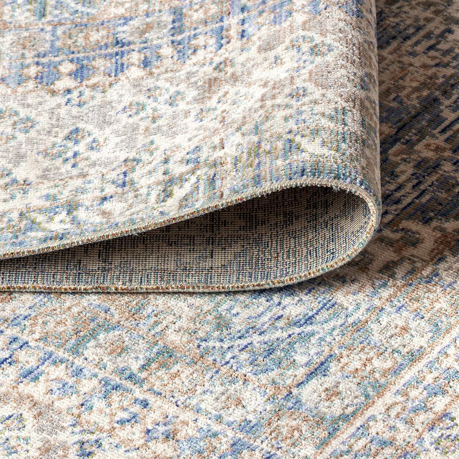 image:imageJONATHAN Y Stirling Argyle Light BlueIvory Indoor Area Rug 3x5 English Country Traditional EasyCleaning for Living Room Bedroom Kitchen Pet Friendly NonShedding SBC301C3Indigo Blue