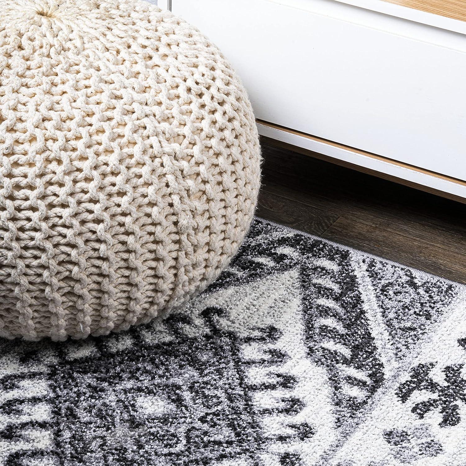 image:imageJONATHAN Y Sura Kilim Geometric GrayAnthracite Runner Rug 2x8 Modern Bohemian Vintage EasyCleaning for Living Room Bedroom Kitchen Pet Friendly NonShedding MOH500A2878 x 10 Rectangular