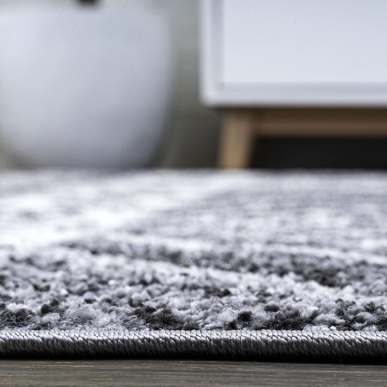 image:imageJONATHAN Y Sura Kilim Geometric GrayAnthracite Runner Rug 2x8 Modern Bohemian Vintage EasyCleaning for Living Room Bedroom Kitchen Pet Friendly NonShedding MOH500A284 x 6 Rectangular
